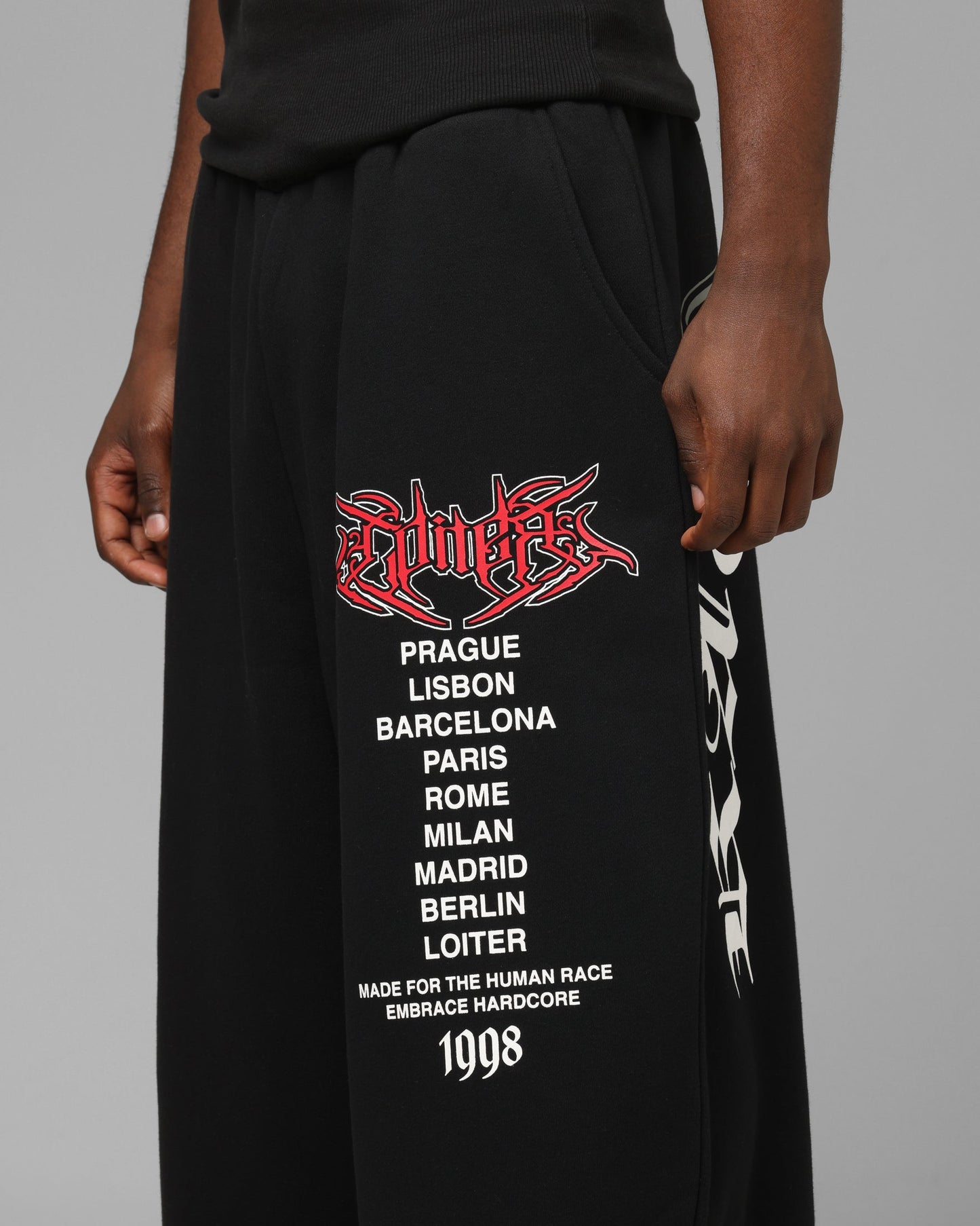 Loiter Team Wipe Sweat Pants Black