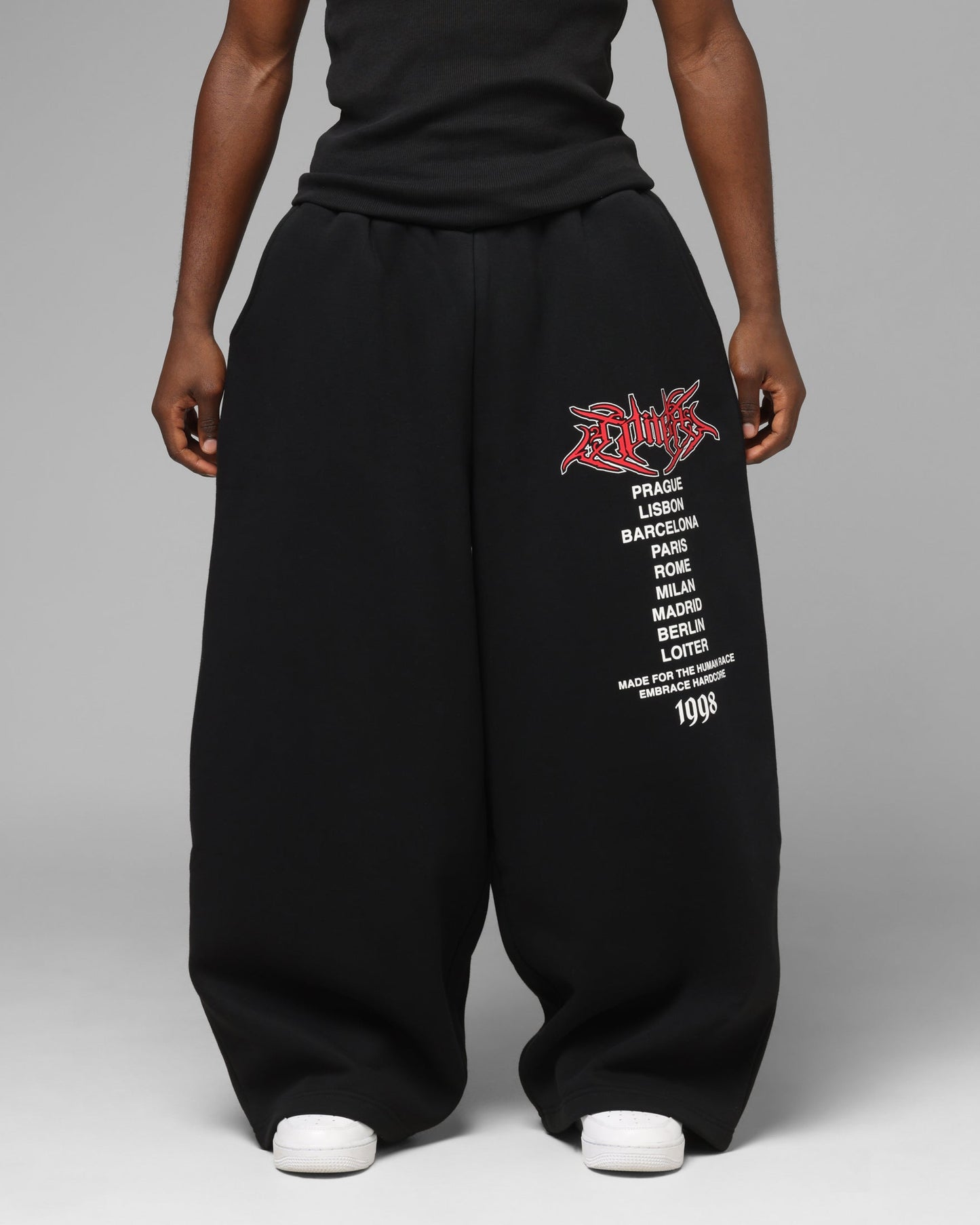 Loiter Team Wipe Sweat Pants Black