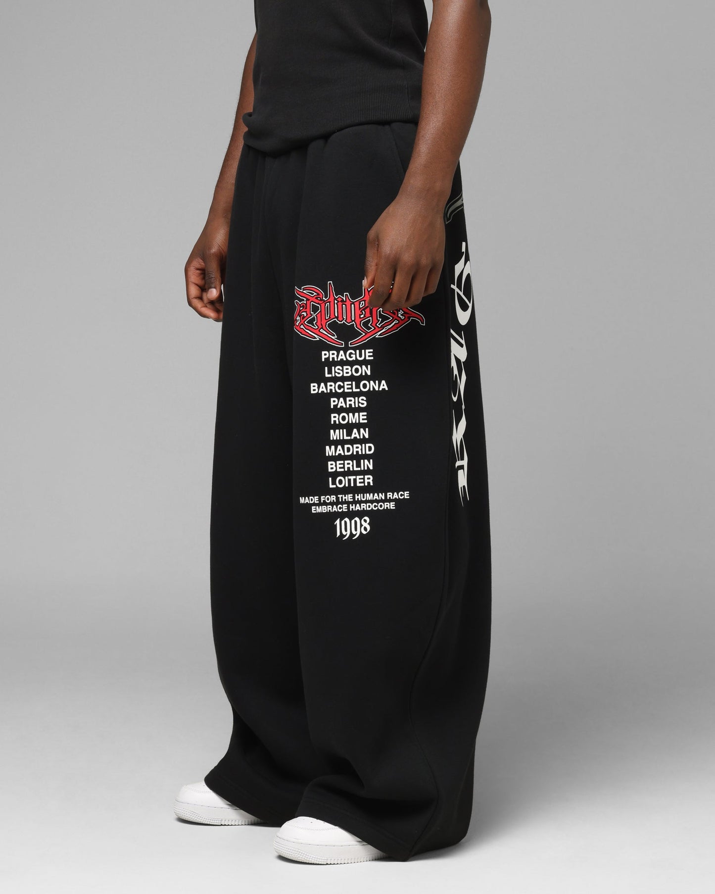 Loiter Team Wipe Sweat Pants Black