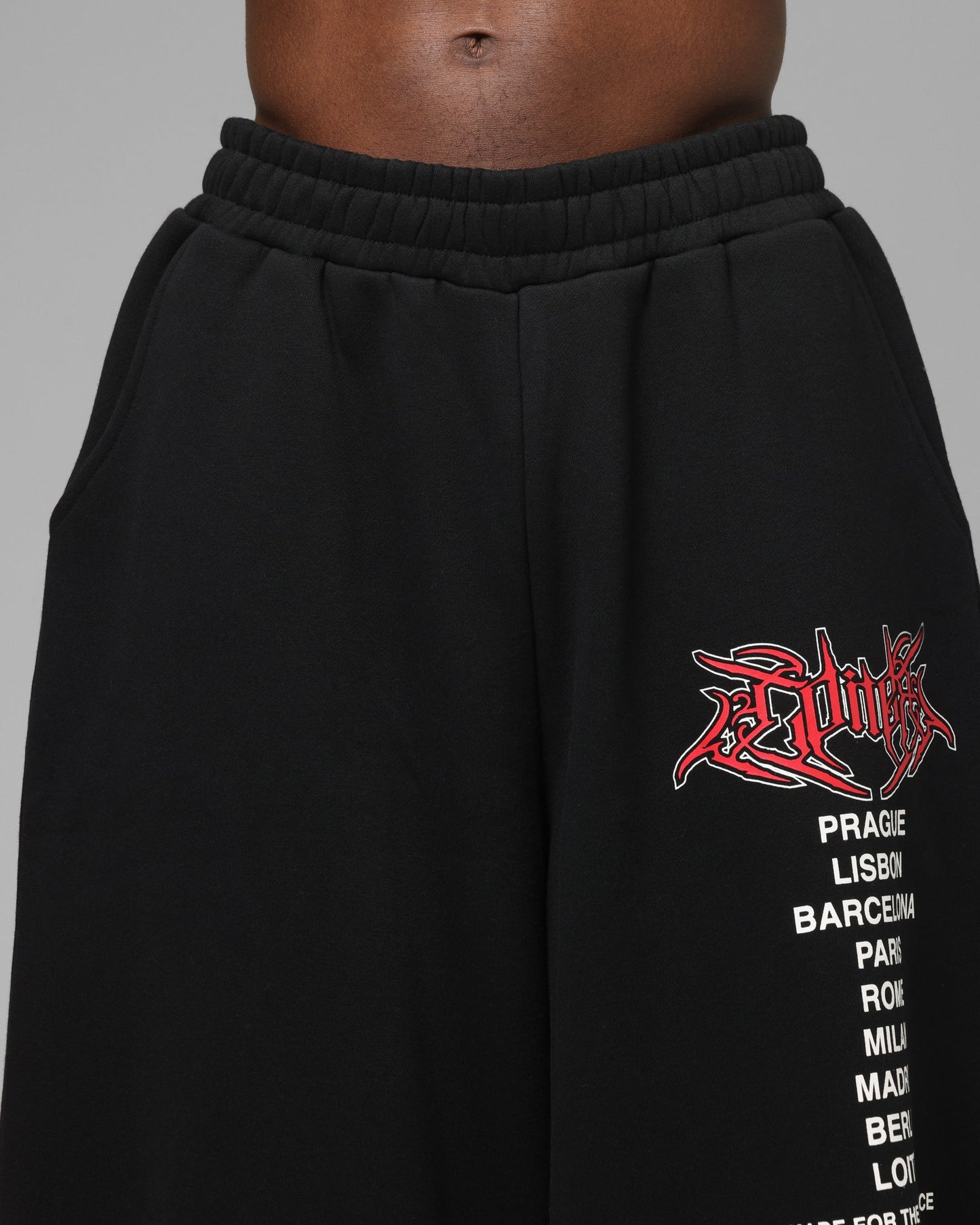 Loiter Team Wipe Sweat Pants Black