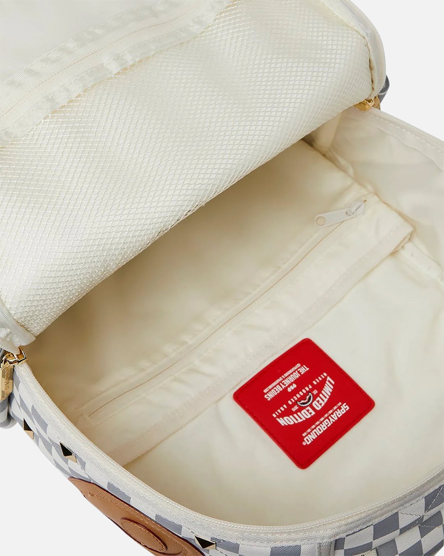Sprayground Cream Henny Quilted Puff Backpack Multi