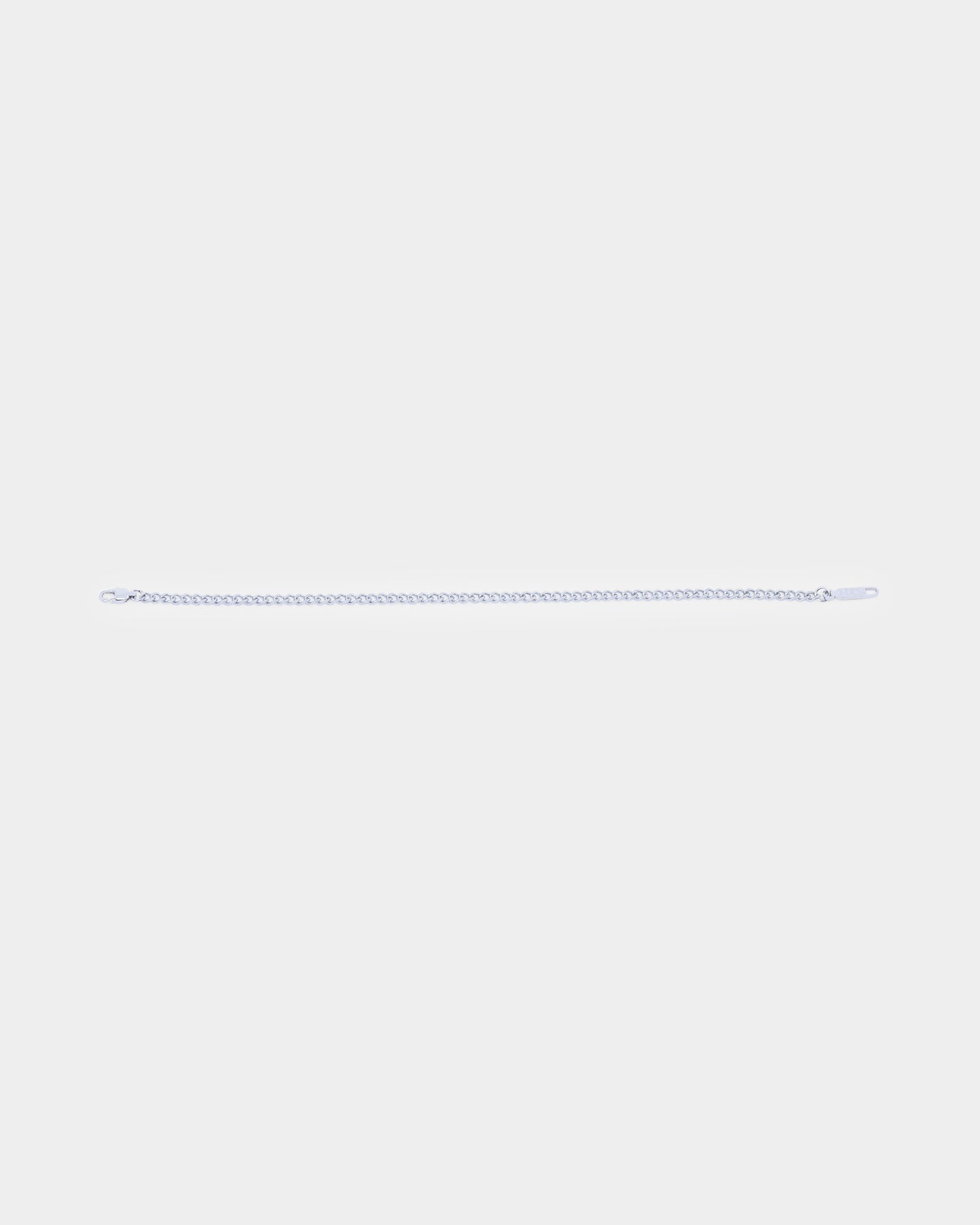 NXS 3mm Cuban Bracelet White Gold