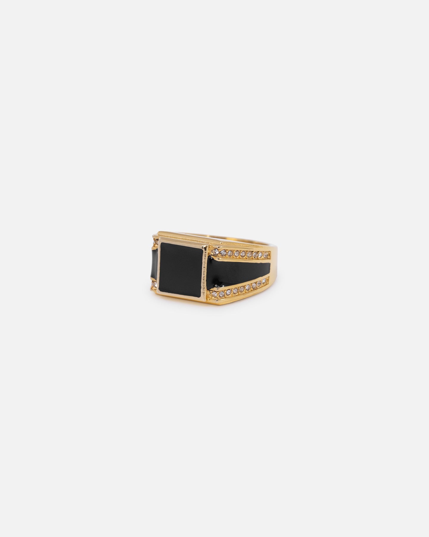 NXS Statement Ring Gold/Black