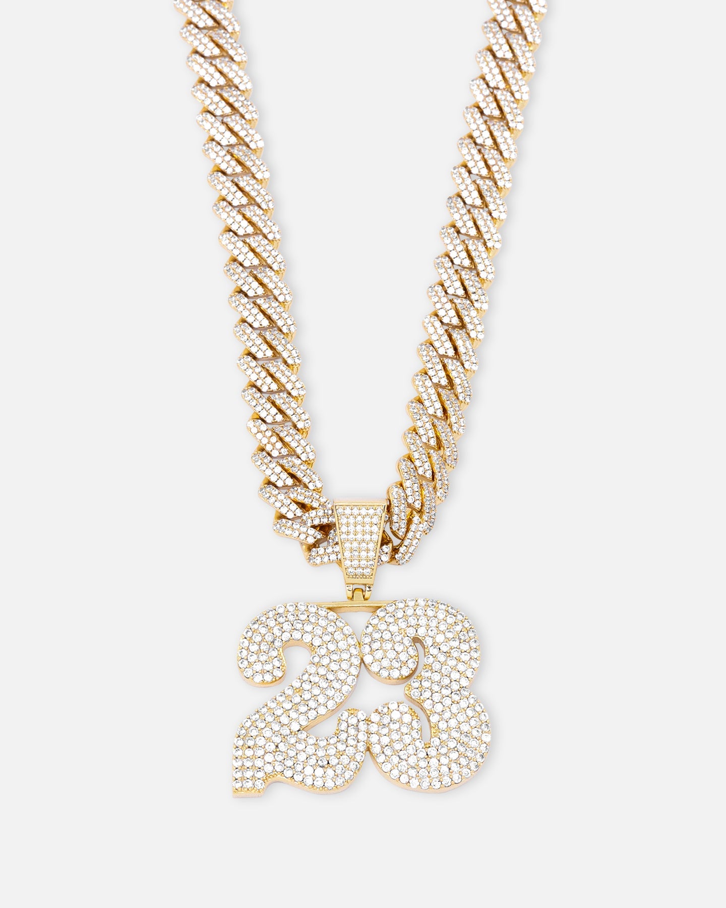 Saint Morta Iced 23 Pendant Iced Gold