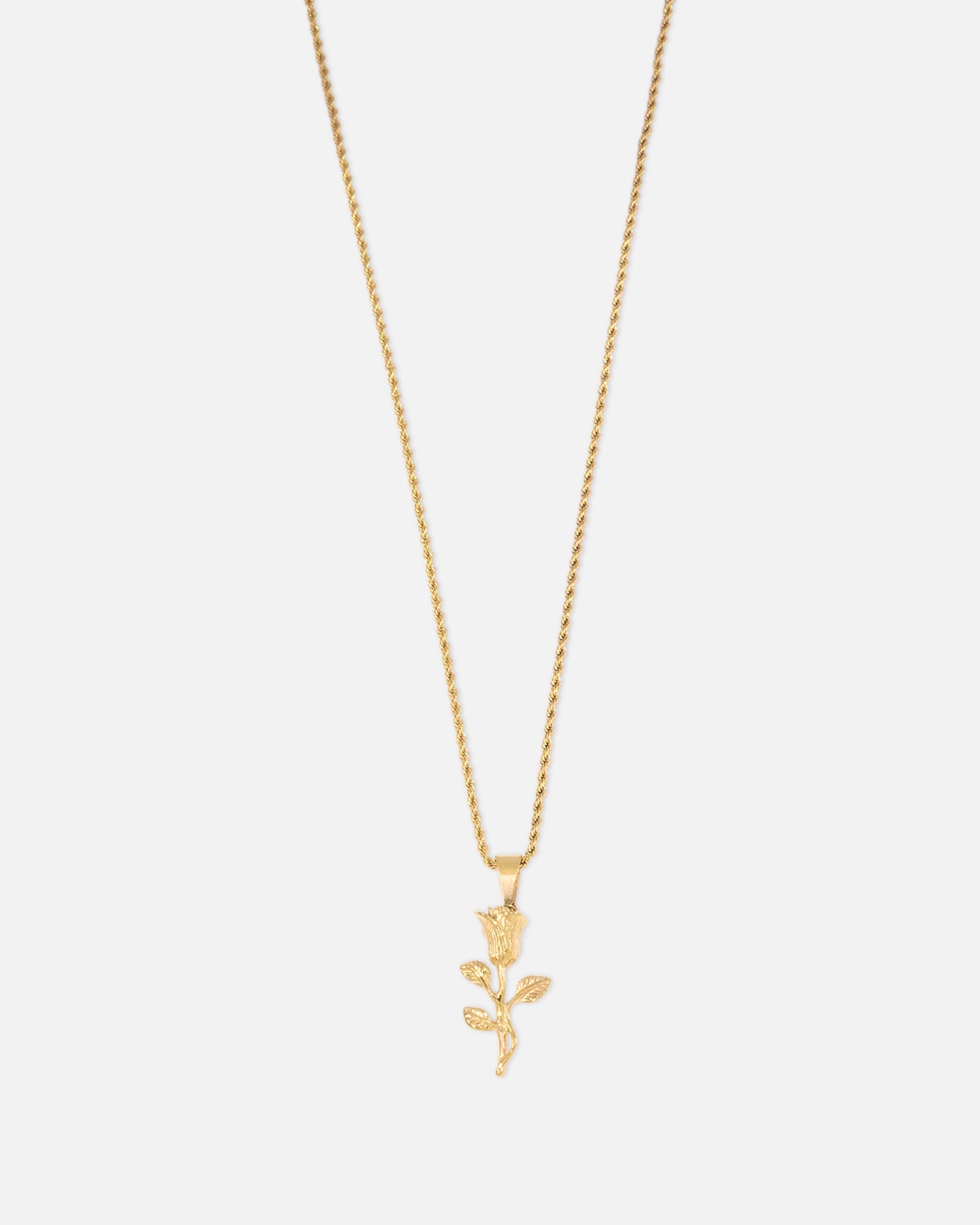 Saint Morta Rose Pendant Chain Gold