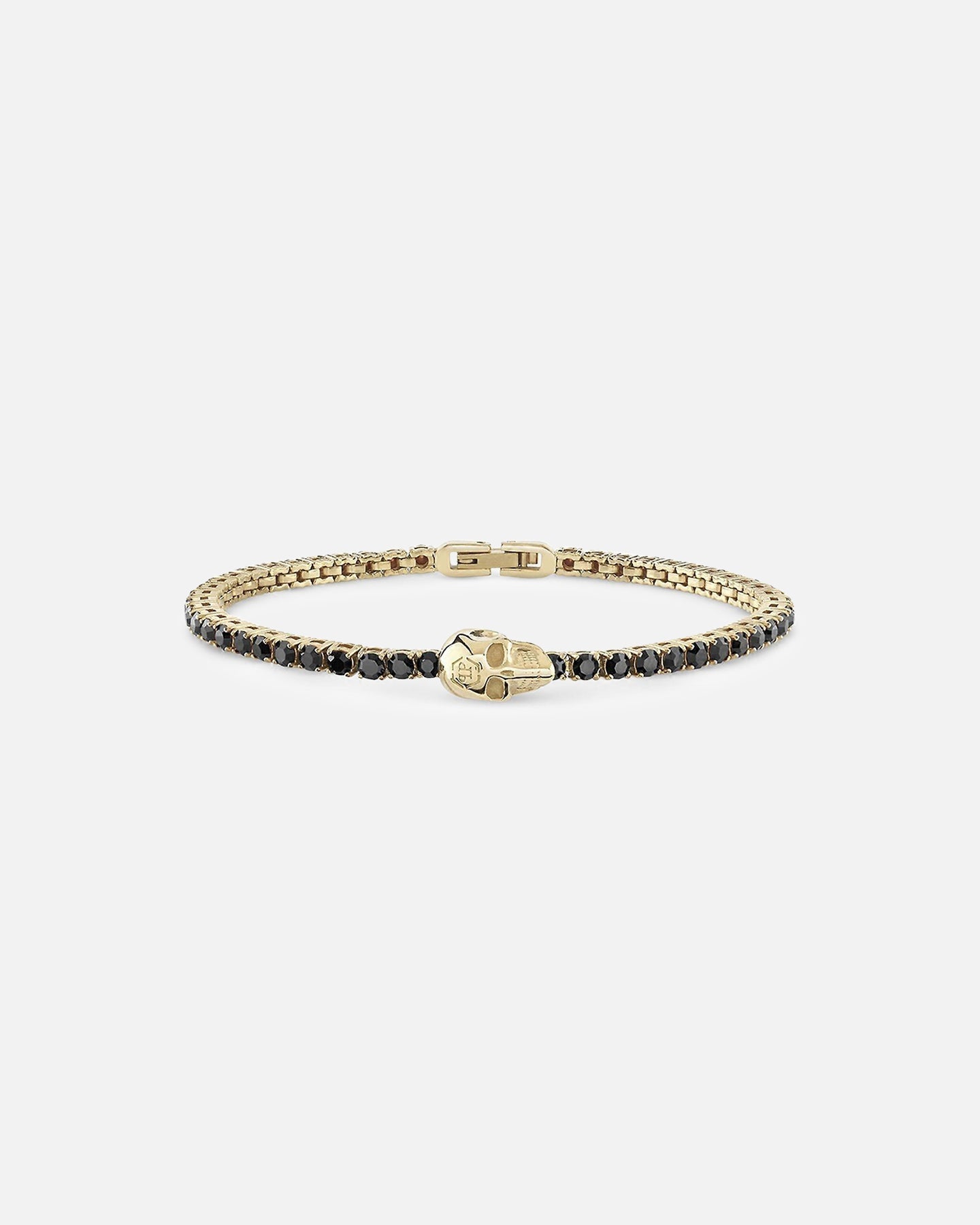 Philipp Plein Plein Tennis Royal Black Crystal Bracelet Gold