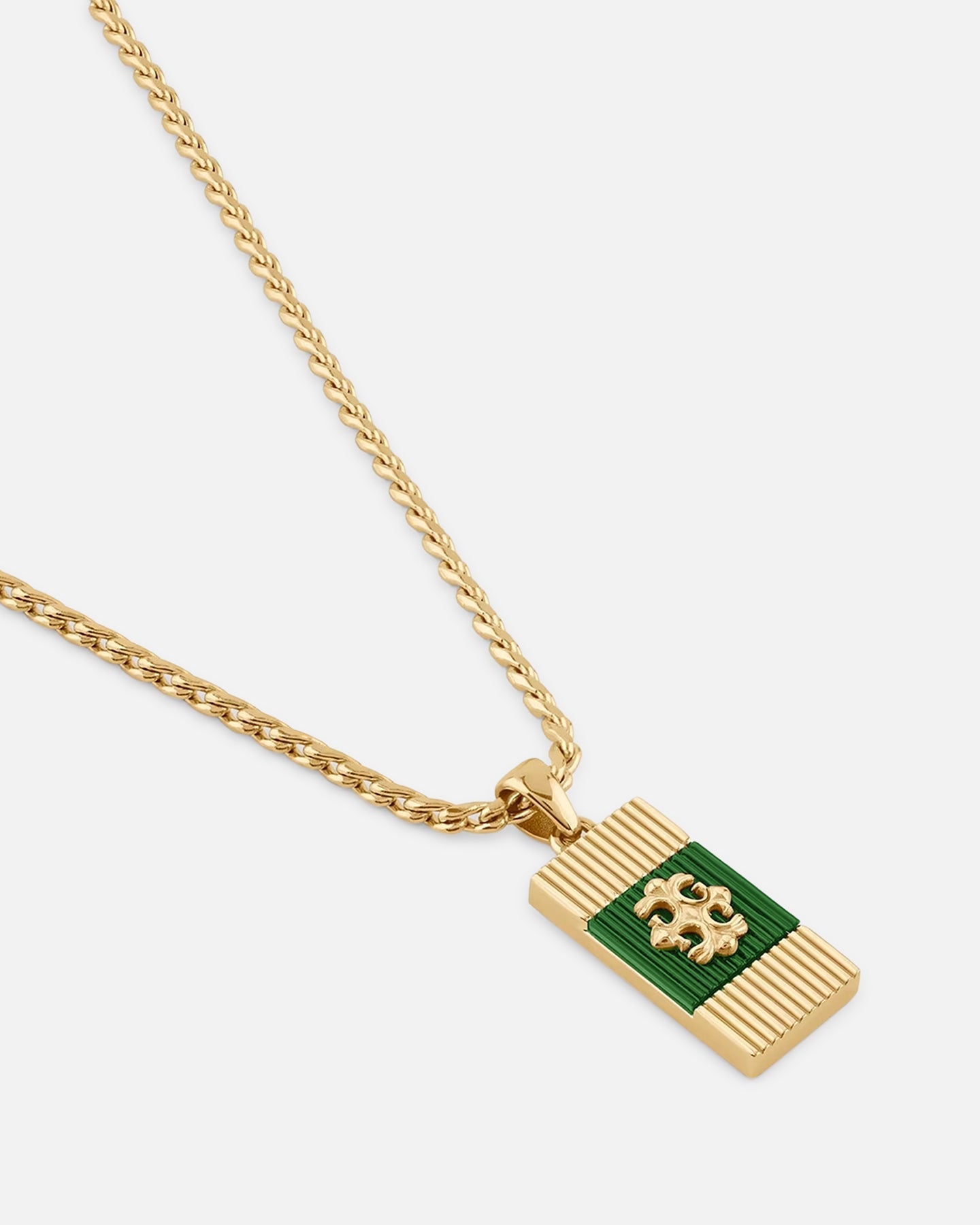 Guess Mainline Rebel Moon 26" Tag Necklace Gold