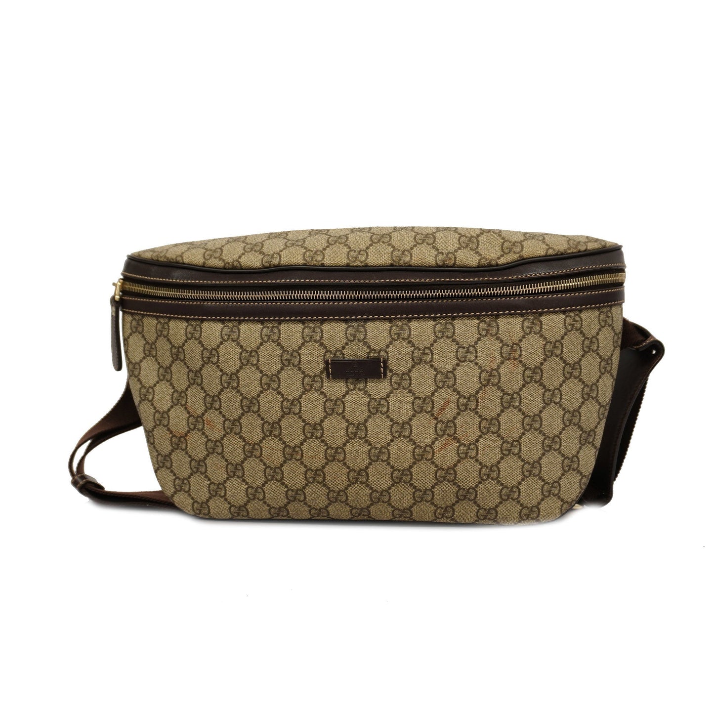 GUCCI  Body Bag 211110 Men's GG Supreme Sling Bag Beige,Brown