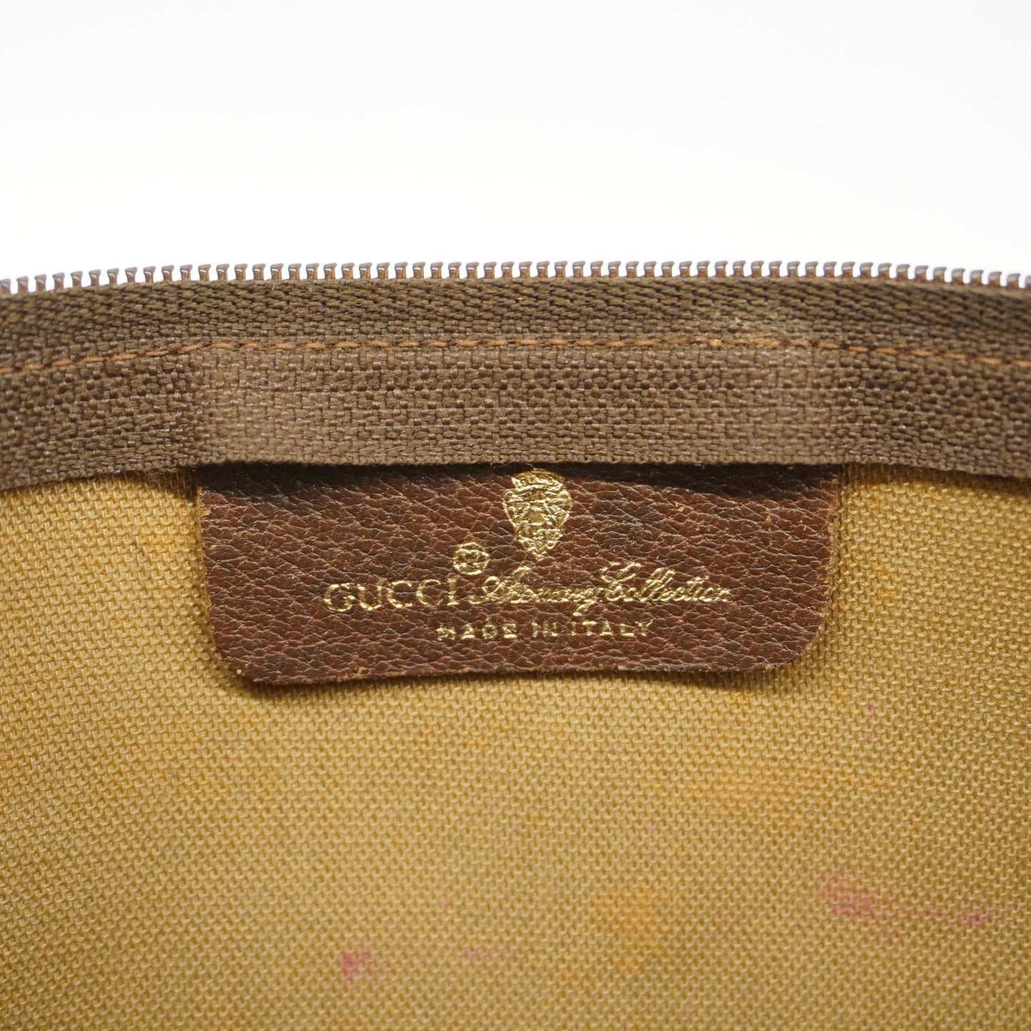GUCCI  156 01 045 Women's GG Supreme Clutch Bag Beige