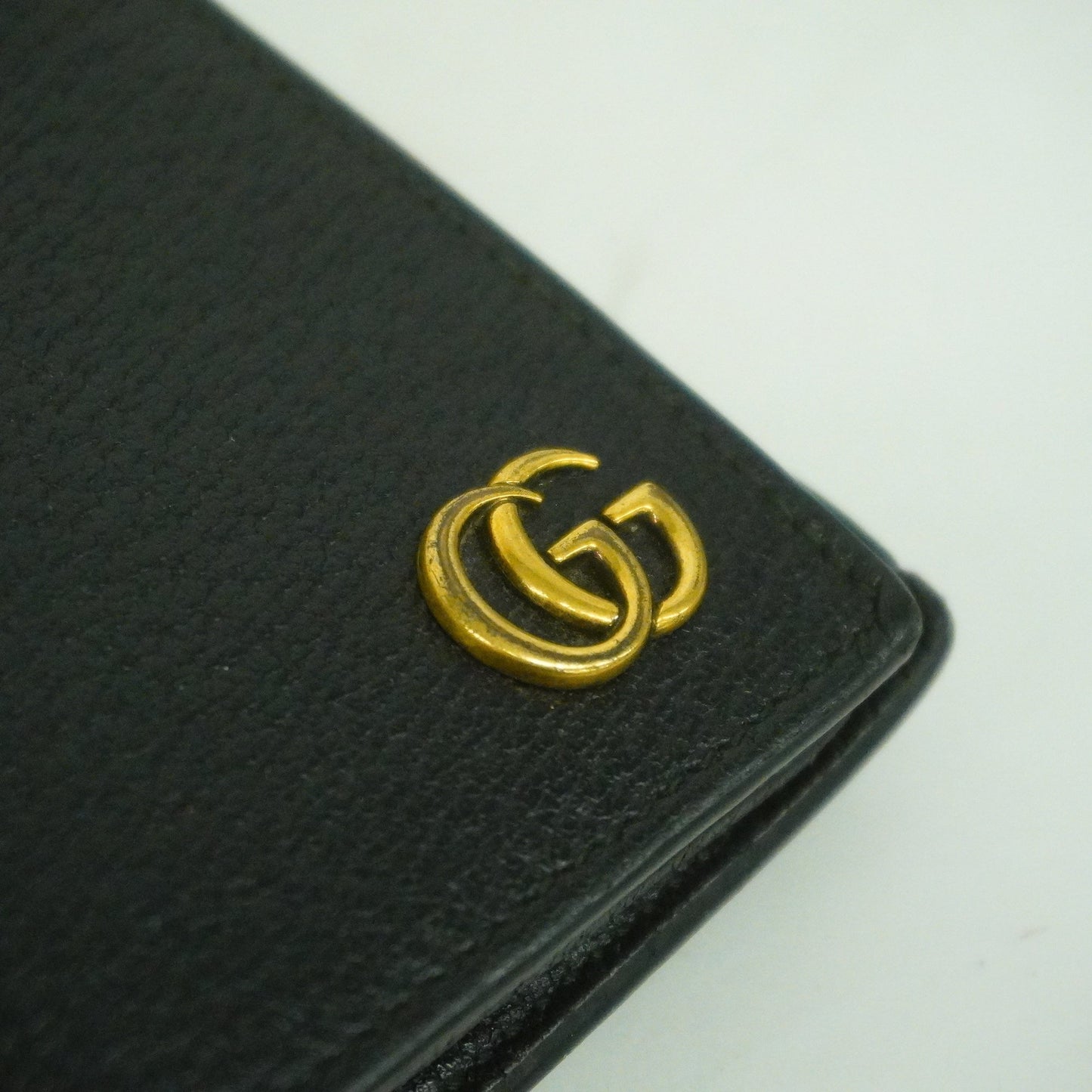 GUCCI  GG Marmont 428740 Women's Leather Long Wallet [bi-fold] Black