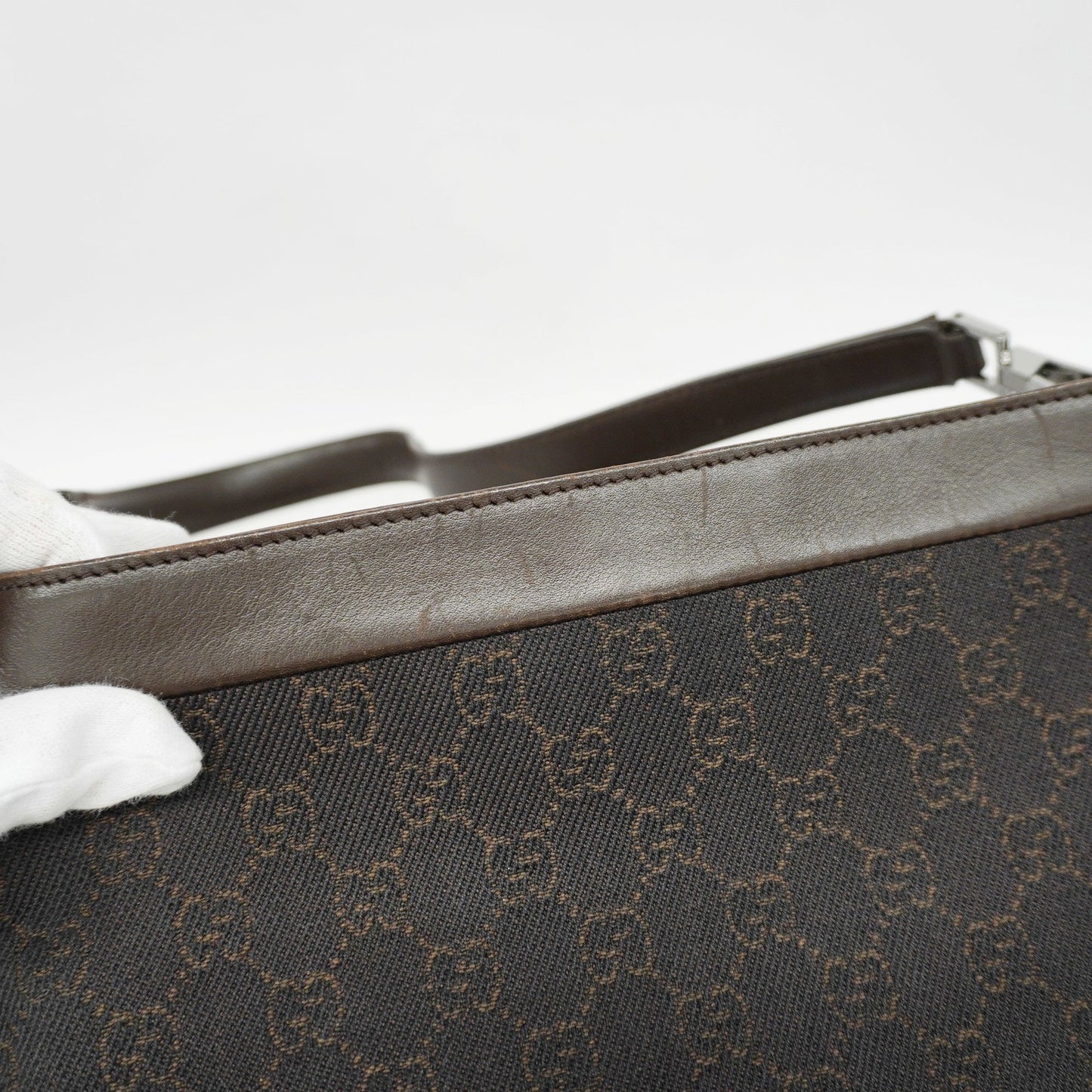 GUCCI  GG Canvas Shoulder Bag 143745 Women's Shoulder Bag Brown