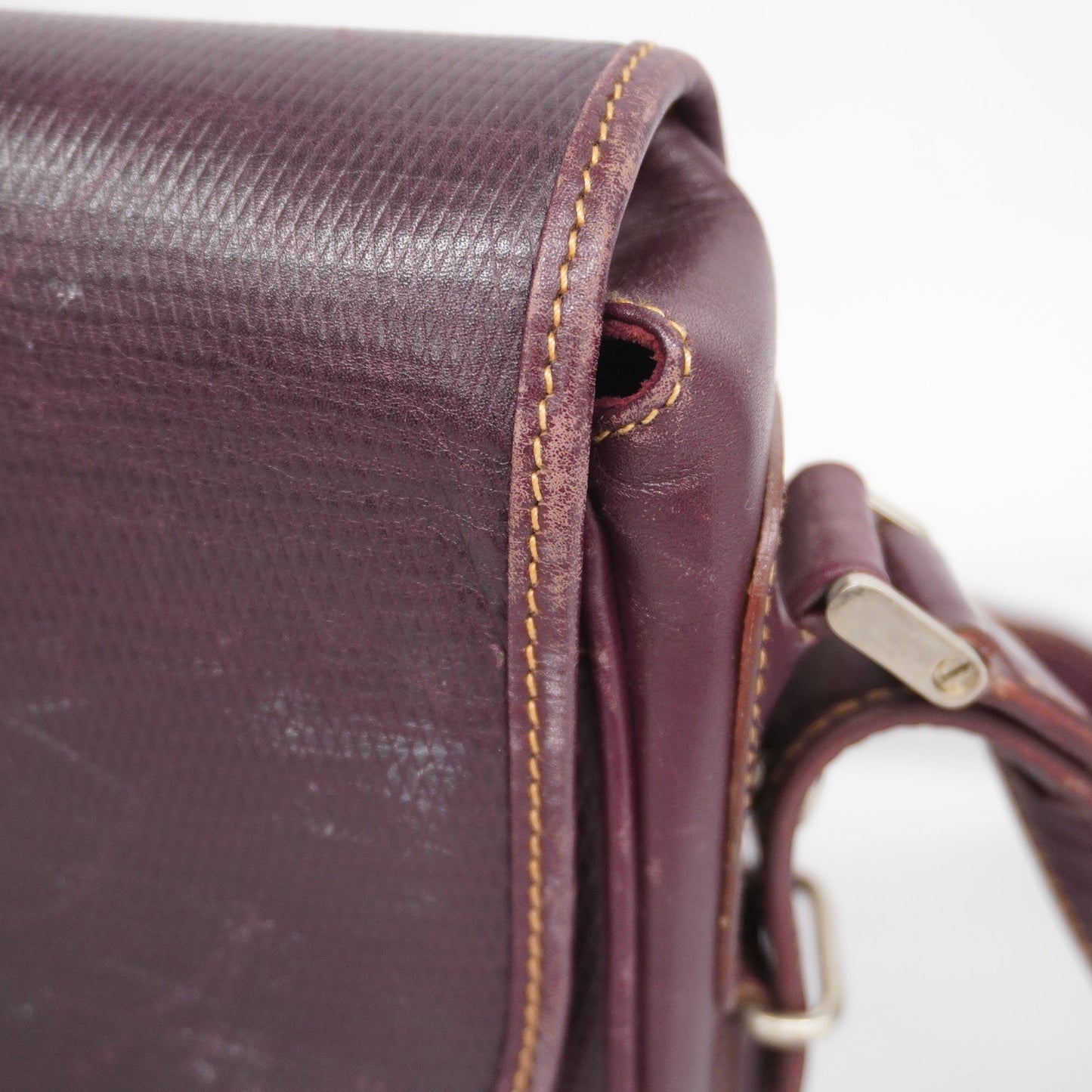 GUCCI  GG Canvas Shoulder Bag 001 106 0466 Women's Leather Bordeaux