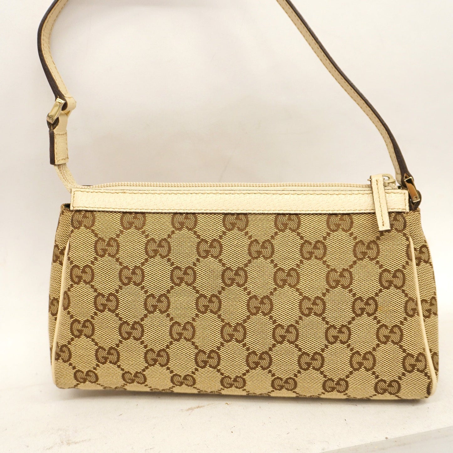 GUCCI  GG Canvas Pouch 145750 Women's Pouch Beige,Ivory