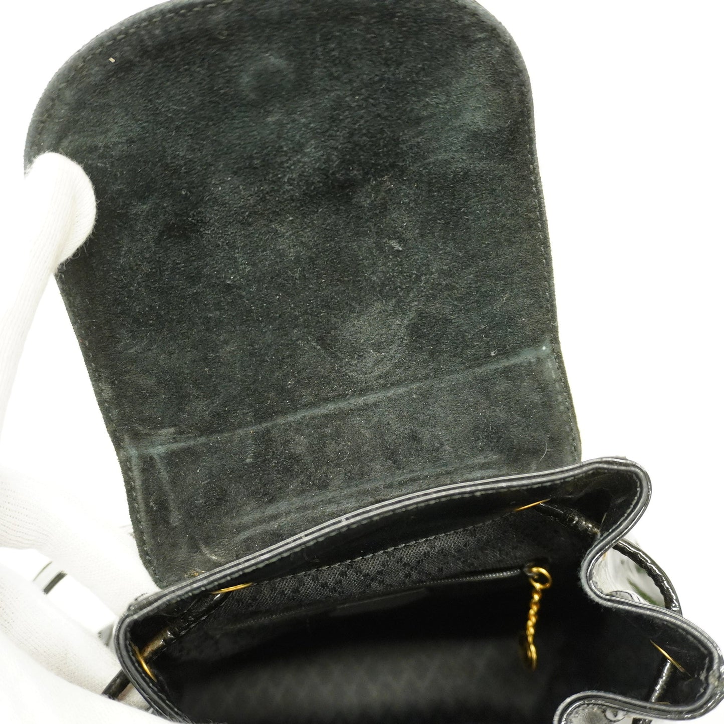 Gucci  Bamboo Rucksack Enamel 003 2058 0030 Women's Backpack Black