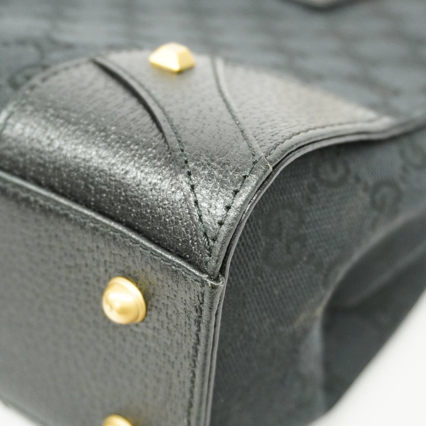GUCCI  GG Canvas Handbag 120895 Women's Black
