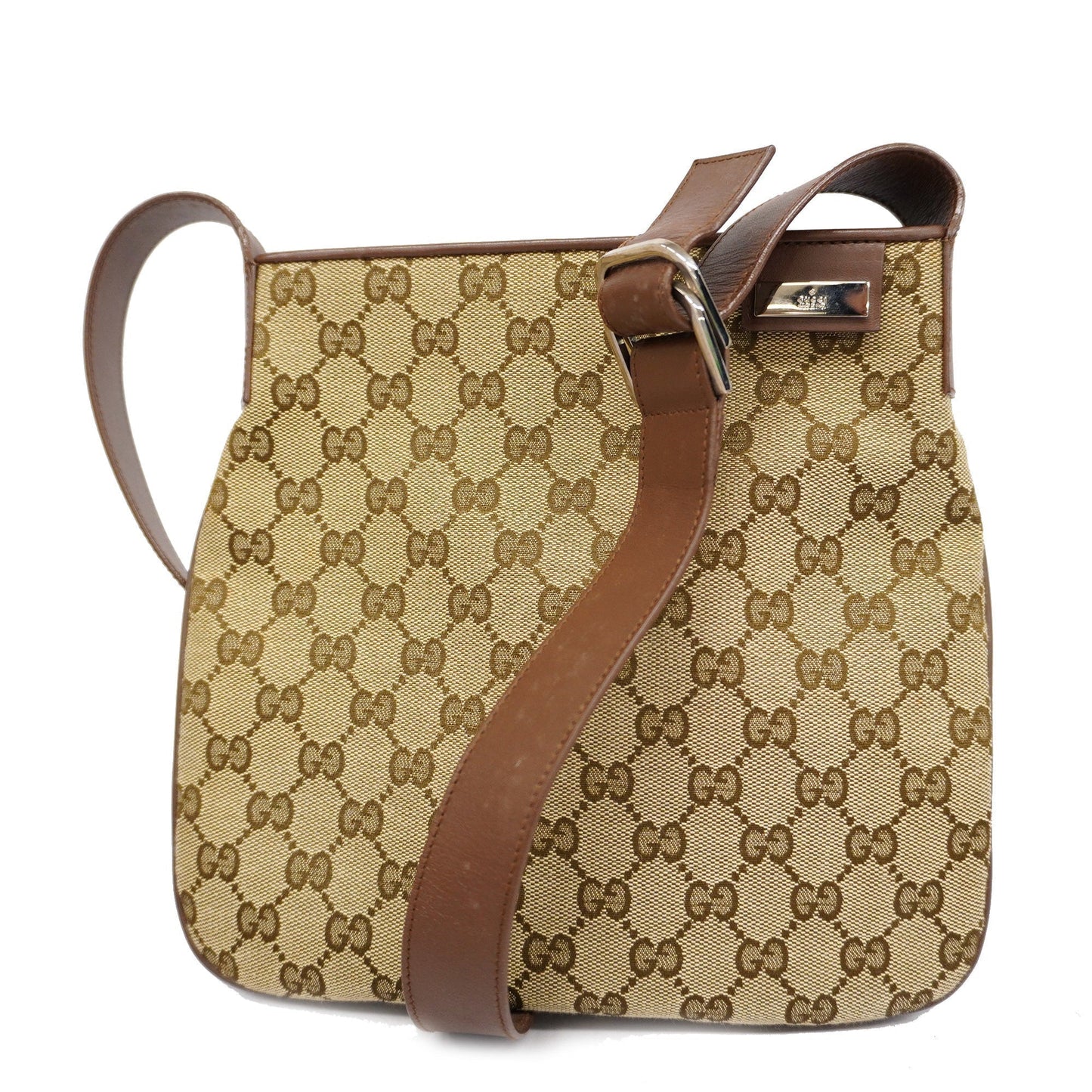 GUCCI  GG Canvas Tote Bag 019 0422 Women's Handbag,Tote Bag Beige,Brown