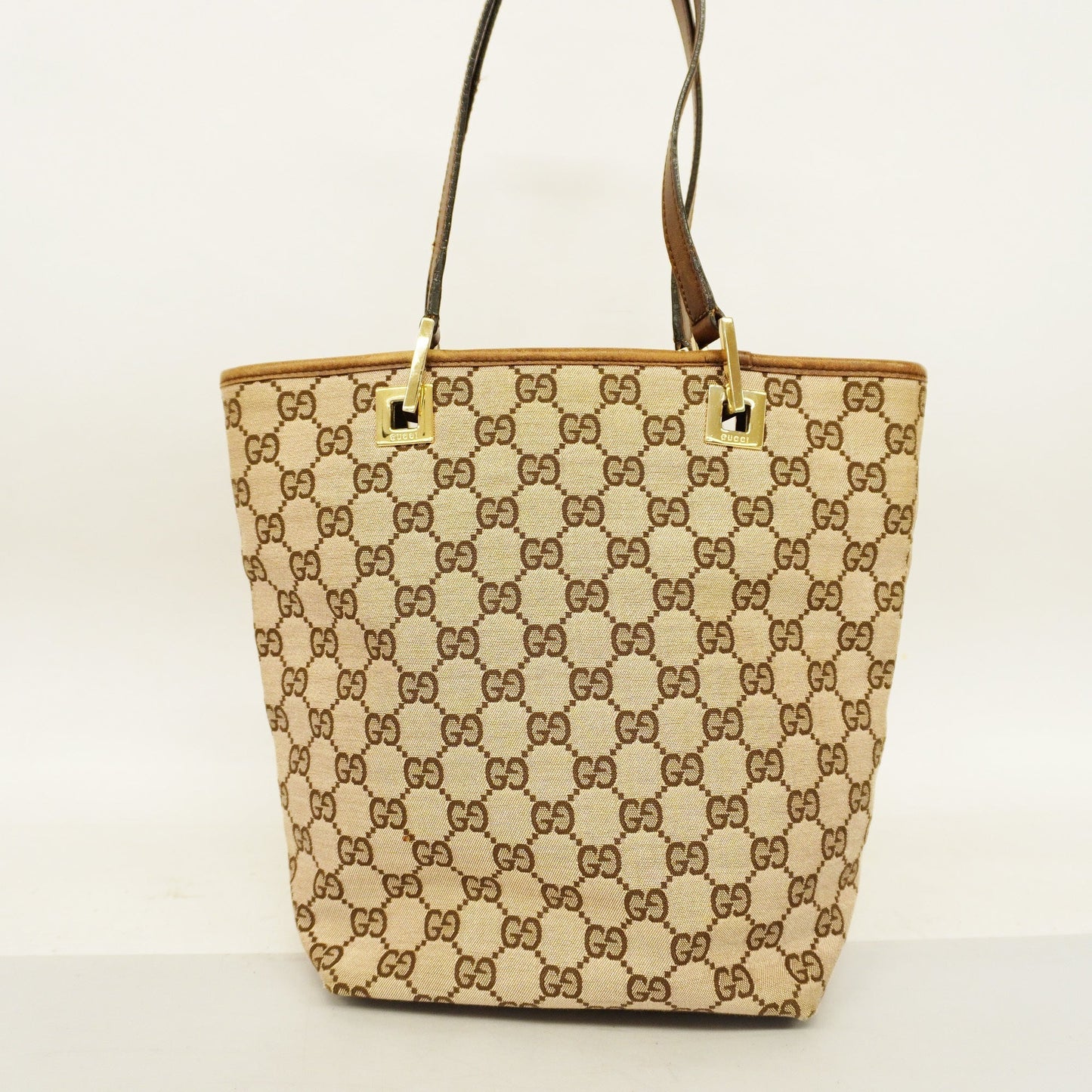 GUCCI  GG Canvas Handbag 002 1099 Women's Leather Handbag Beige,Brown