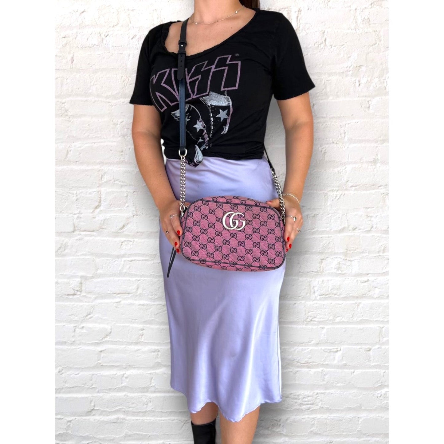 Gucci bags GG Canvas Small Marmont Matelassé Crossbody Bag