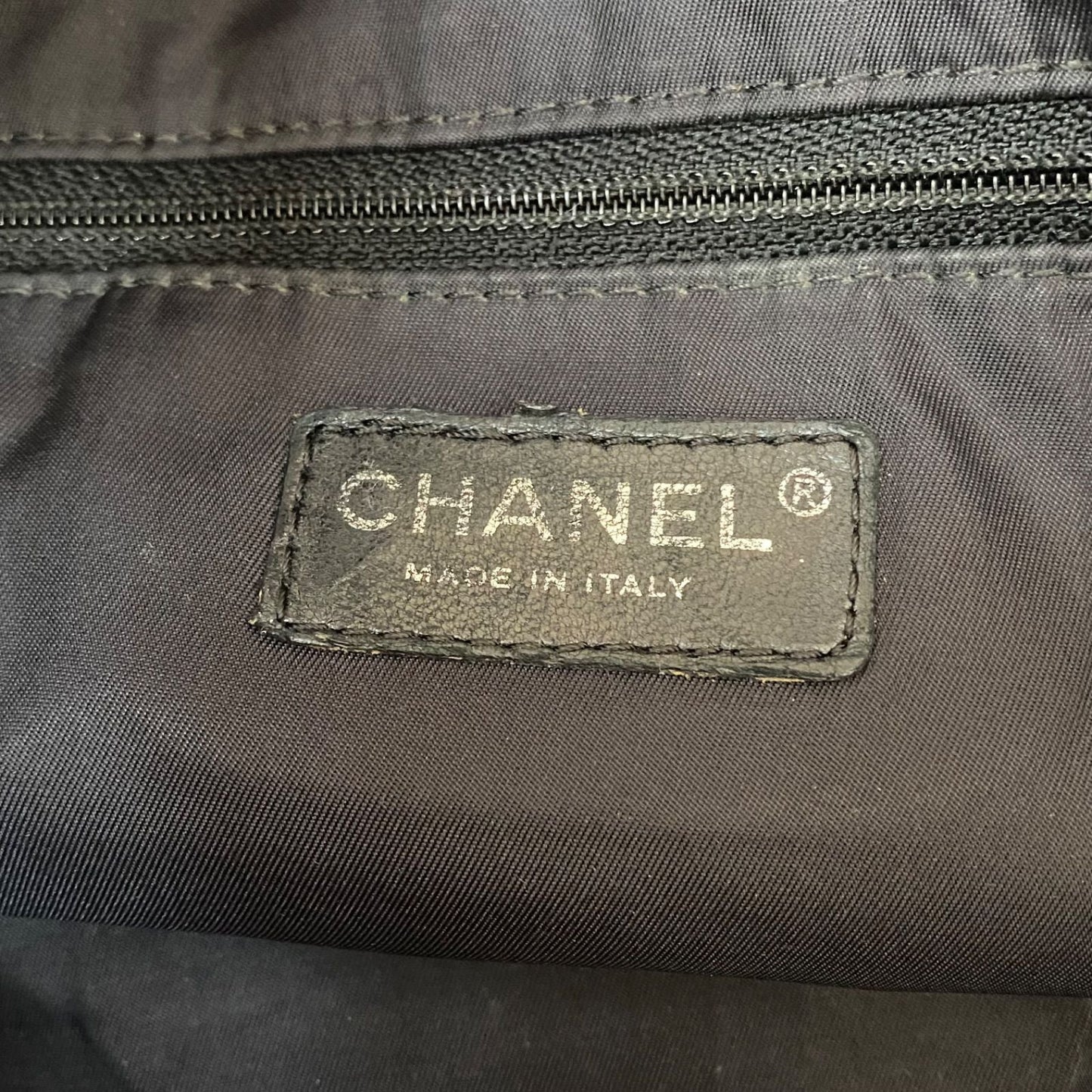 Chanel Paris Biarritz Tote Black CC Logo Business Travel