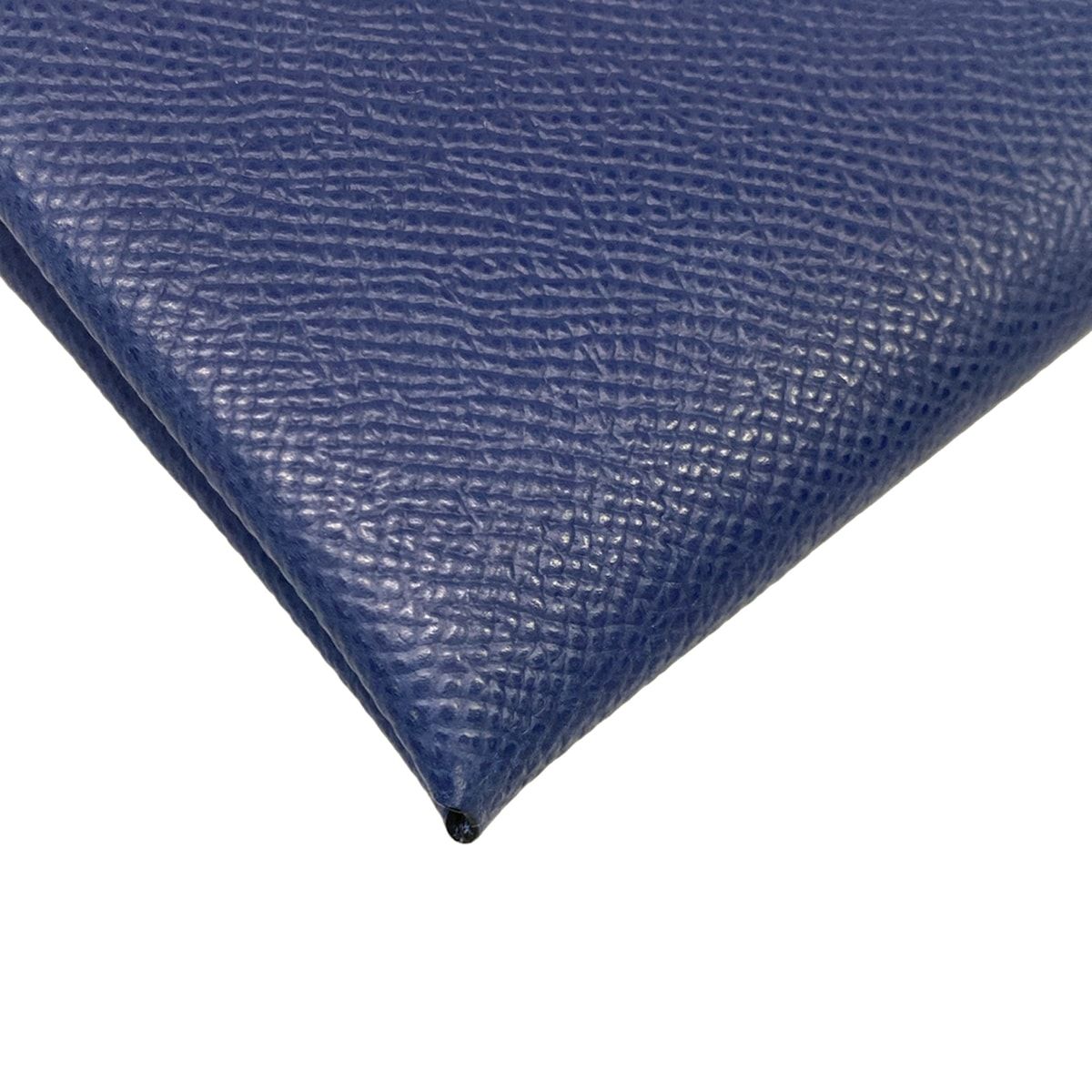 Hermes Coin Case Calvi Duo Blue Abyss Silver