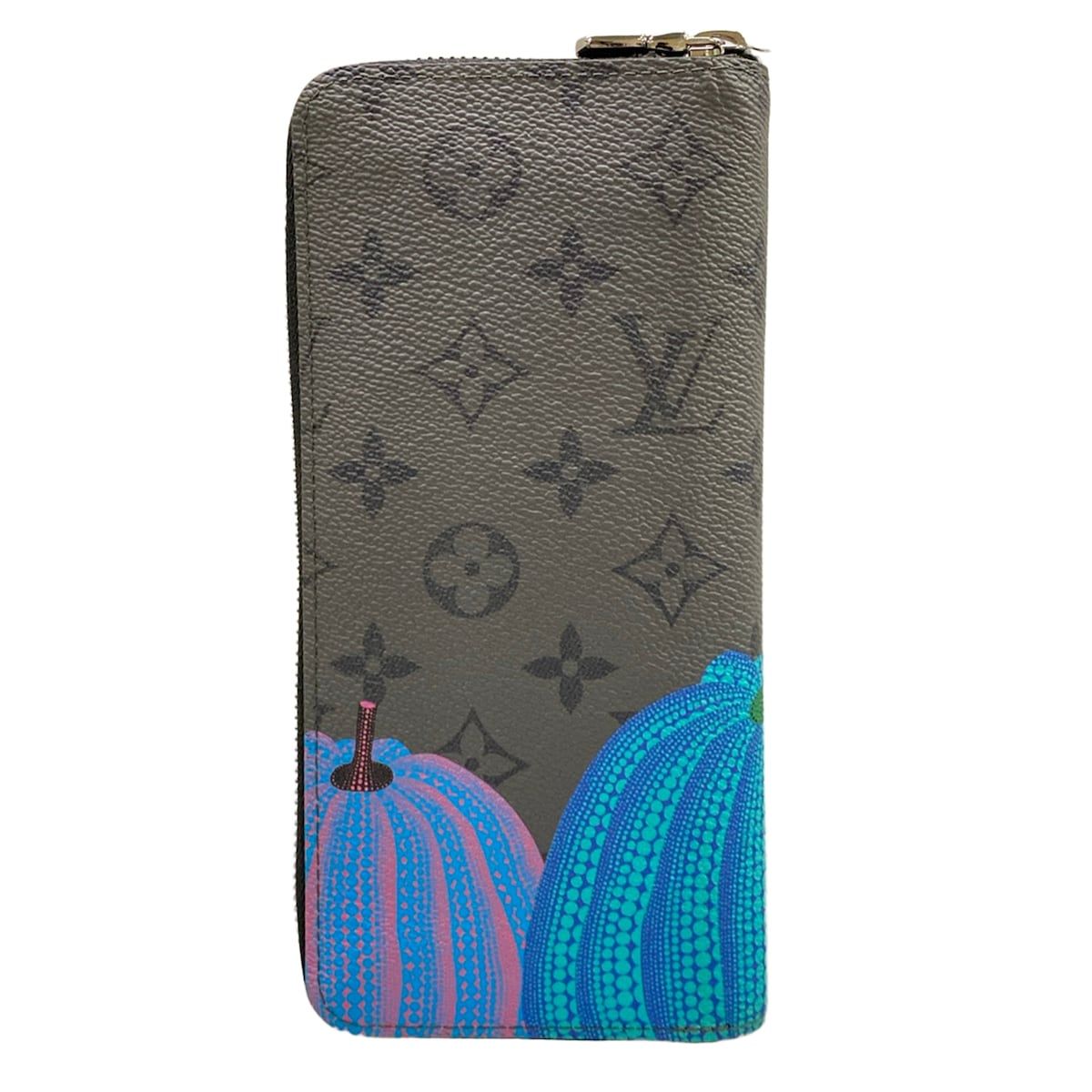 Louis Vuitton Wallet Yayoi Kusama LV YK Zippy Vertical Monogram Eclipse Reverse
