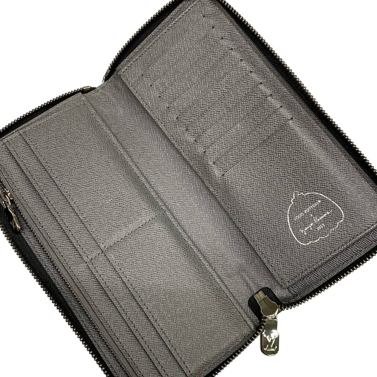 Louis Vuitton Wallet Yayoi Kusama LV YK Zippy Vertical Monogram Eclipse Reverse