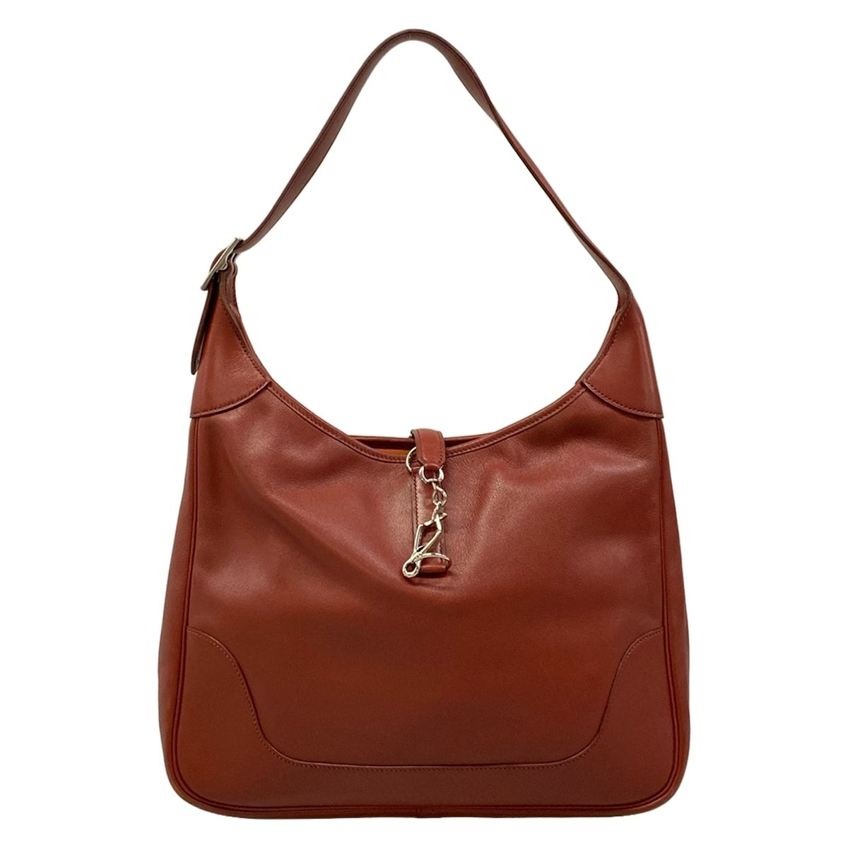 Hermes Shoulder Bag Trim 35 Brick Silver