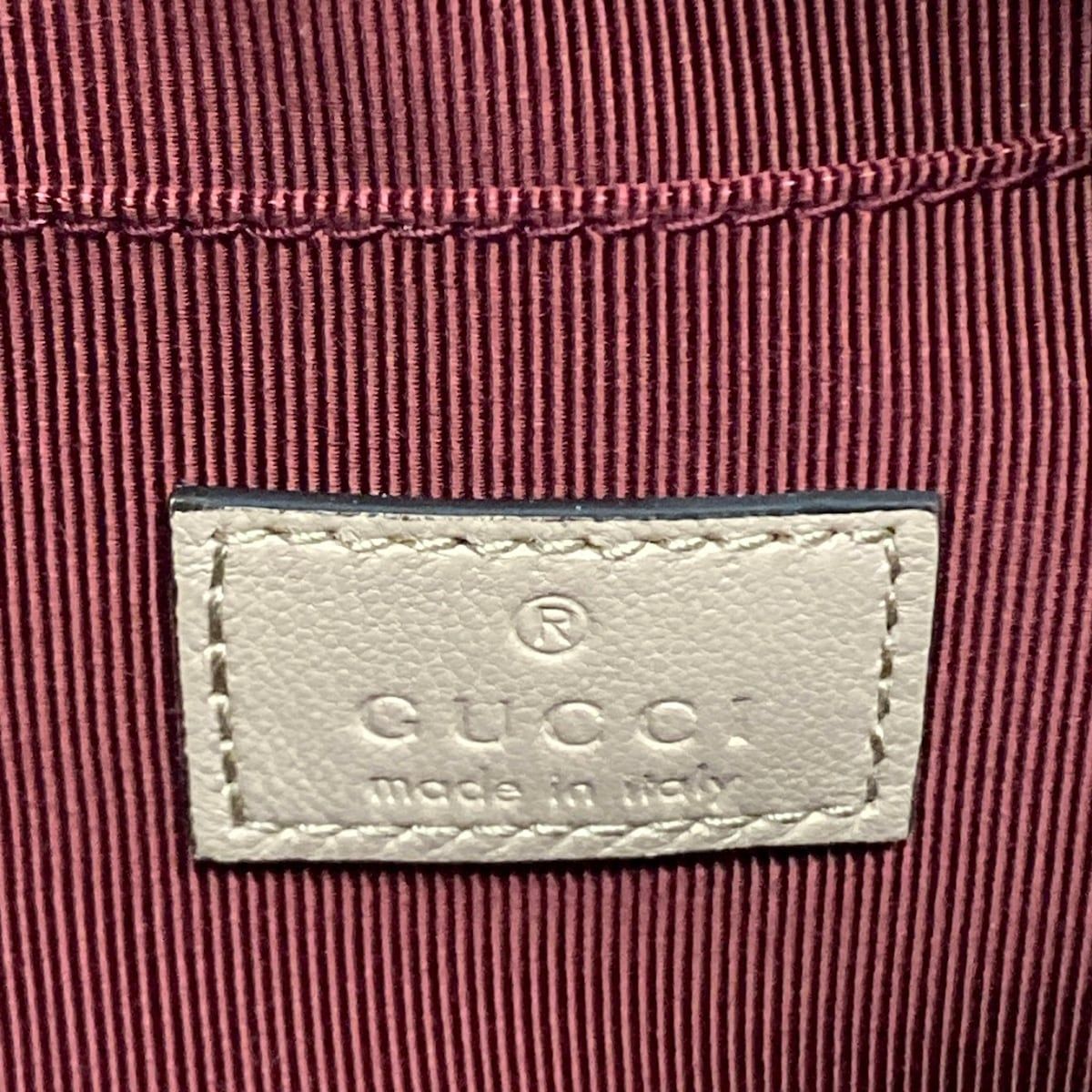 Gucci Shoulder Bag GG Marmont Small Pink Beige Chain Leather