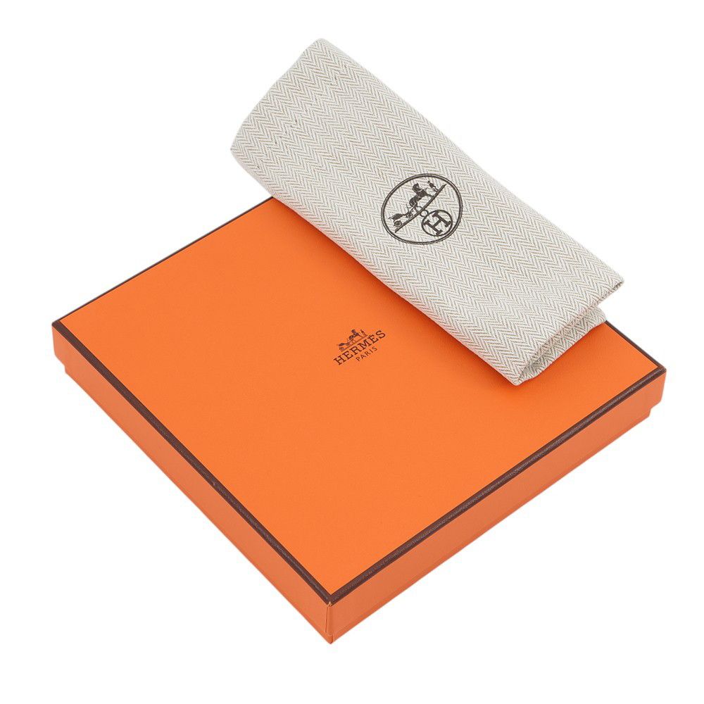 Hermes Shoulder Strap Bandouliere Sangle Cordage Biscuit White Silver
