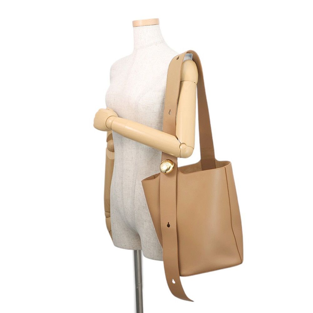 Loewe Tote Pebble Bucket Bag Sum Scarf Leather