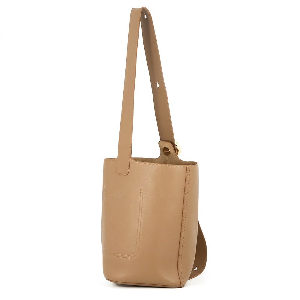 Loewe Tote Pebble Bucket Bag Sum Scarf Leather