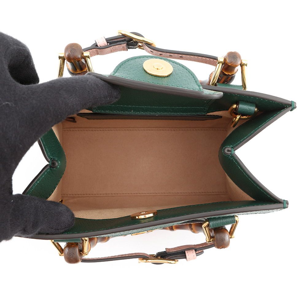 Gucci Handbag Diana Mini Tote Bamboo Leather 2-Way