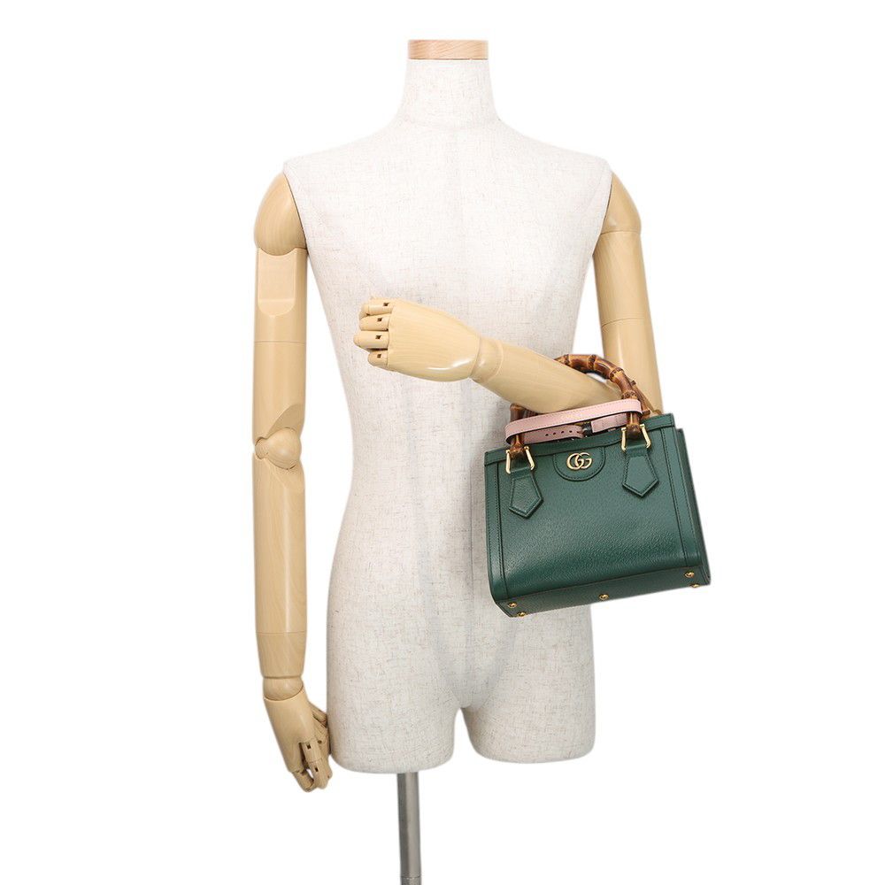 Gucci Handbag Diana Mini Tote Bamboo Leather 2-Way