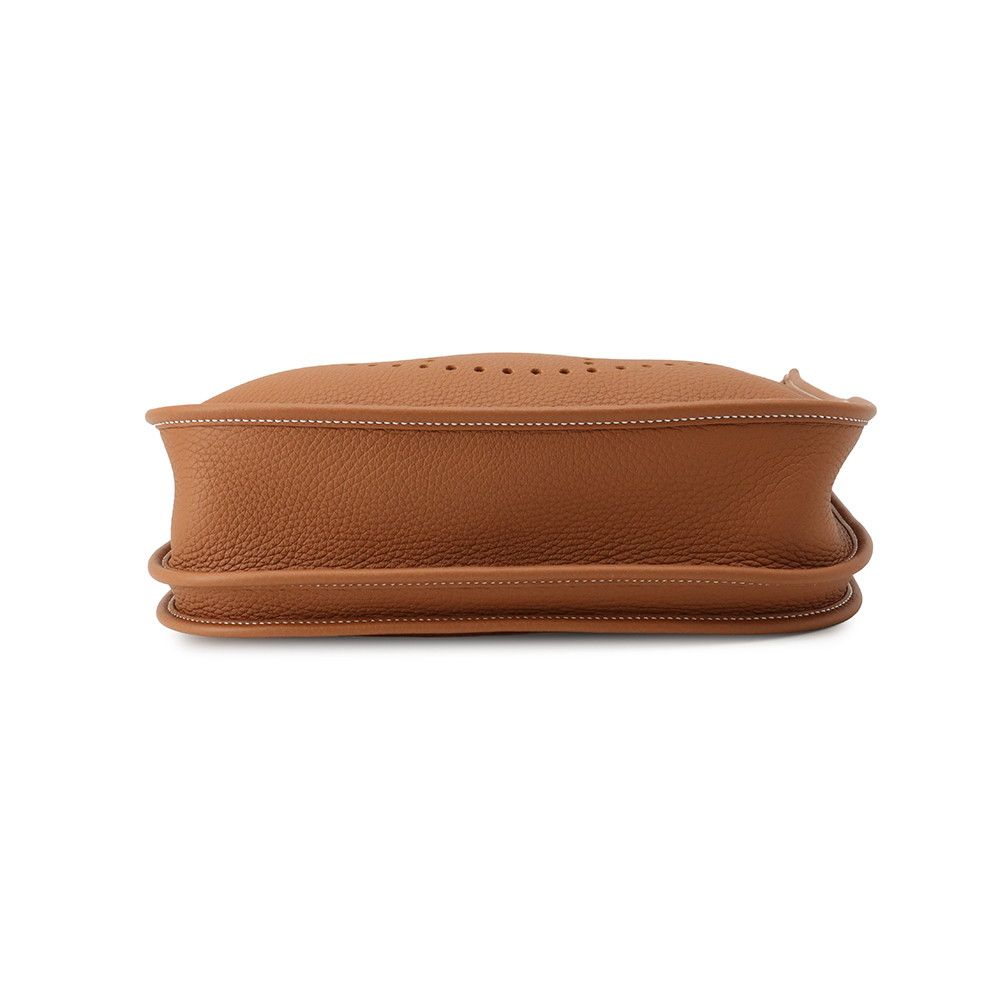 Hermes Shoulder Bag Evelyne 3 PM Gold Taurillon Clemence