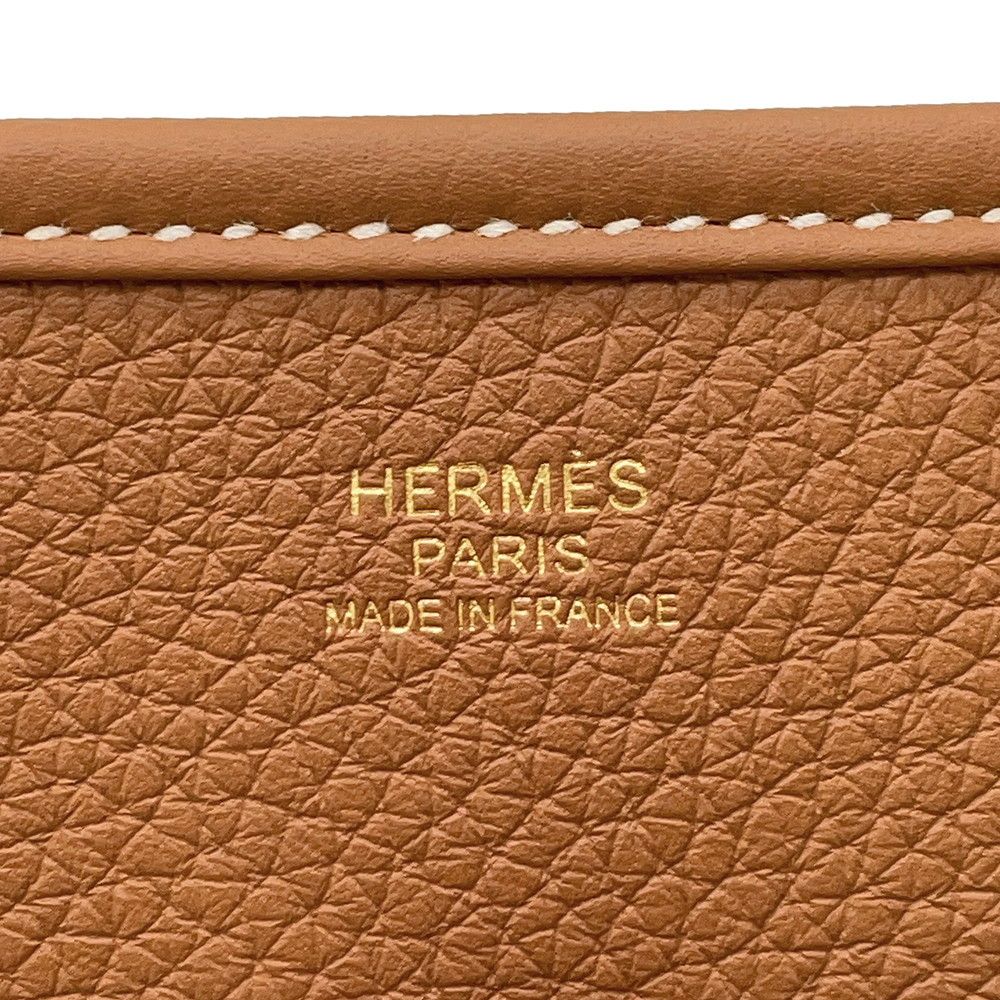 Hermes Shoulder Bag Evelyne 3 PM Gold Taurillon Clemence
