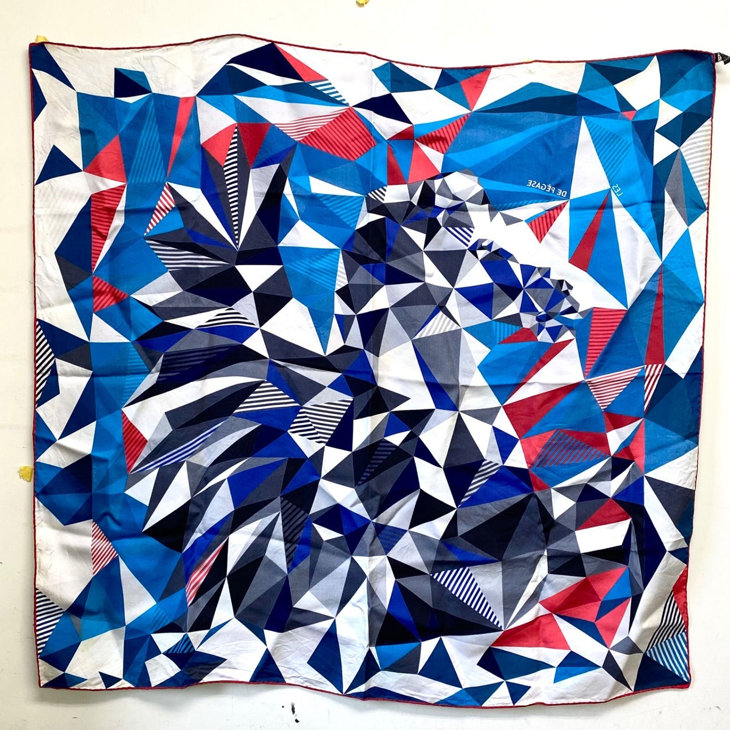Hermes Scarf Carre 90 Play of Pegasus les Faceties