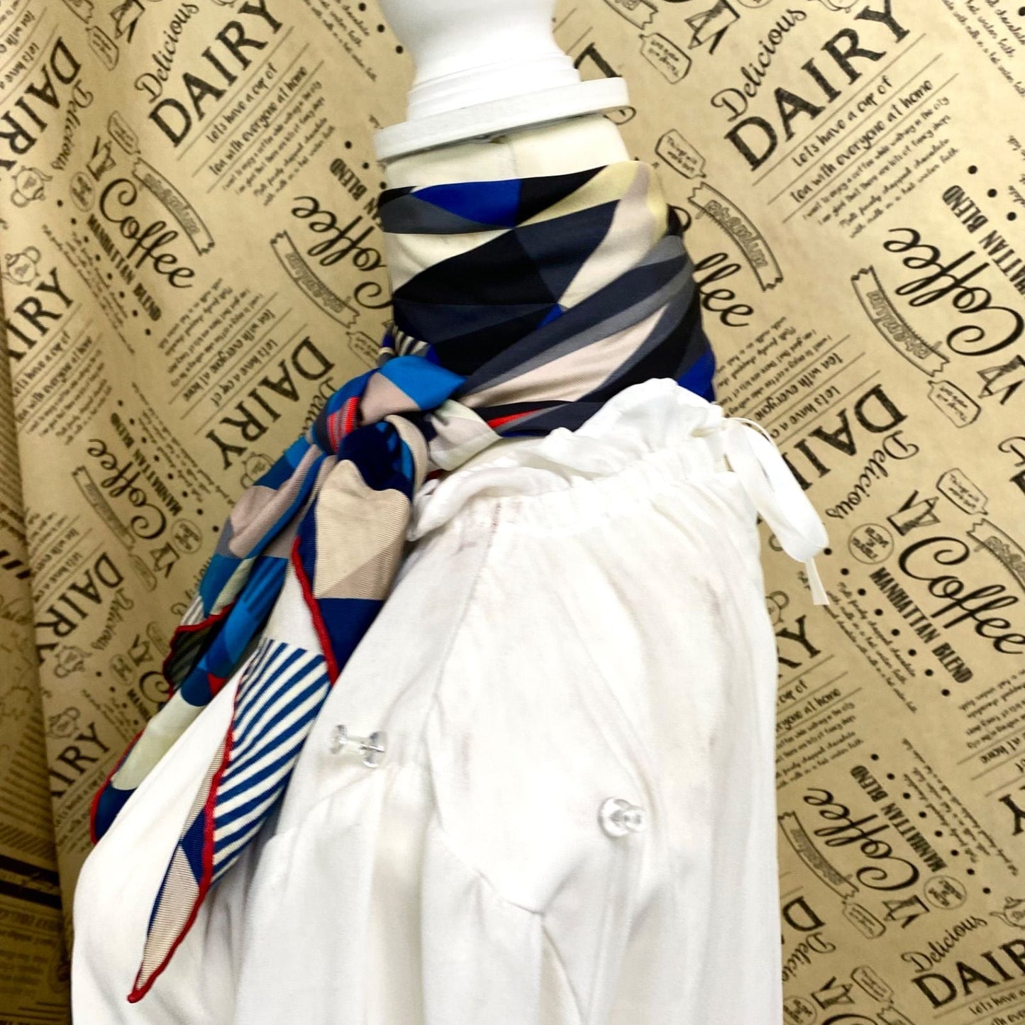 Hermes Scarf Carre 90 Play of Pegasus les Faceties