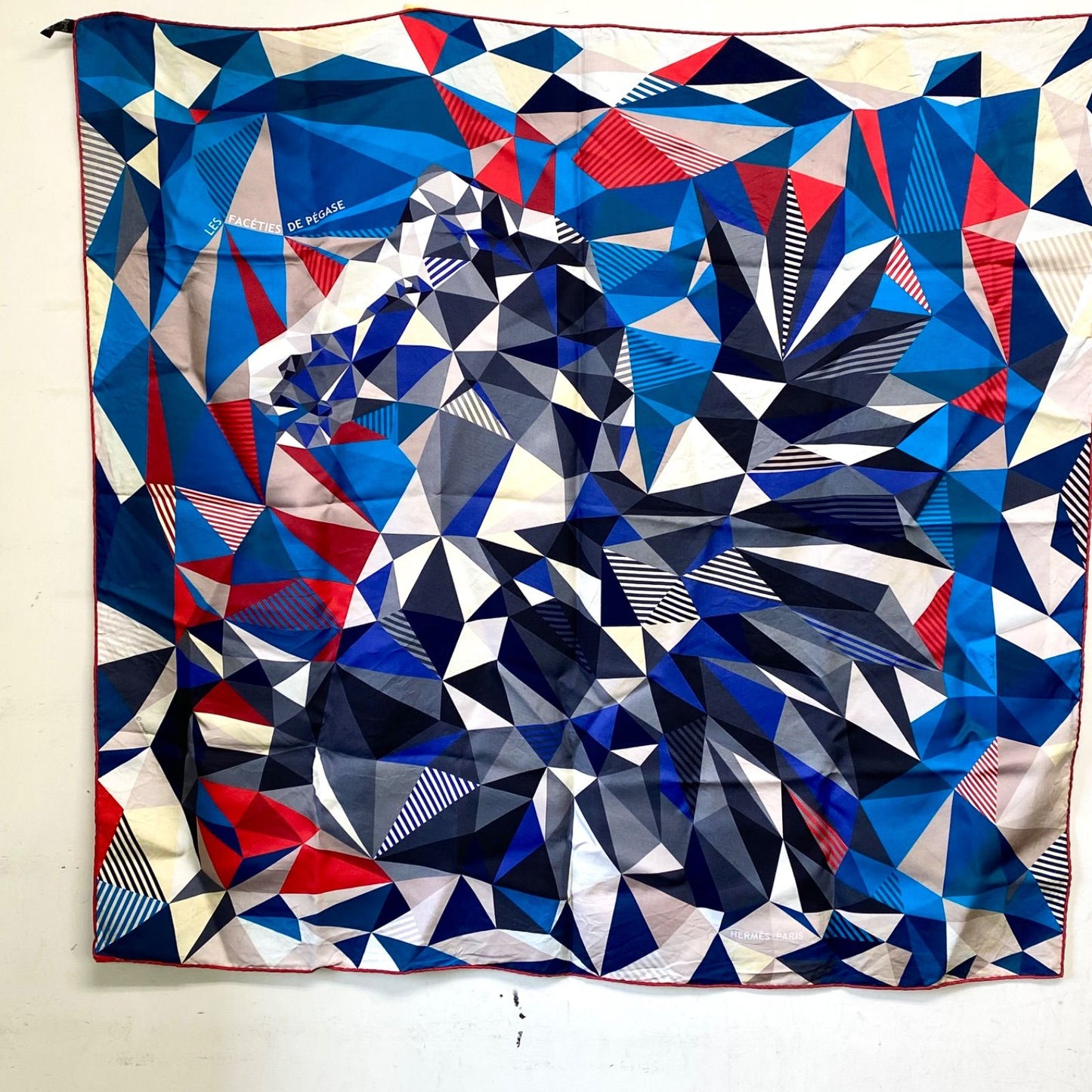 Hermes Scarf Carre 90 Play of Pegasus les Faceties