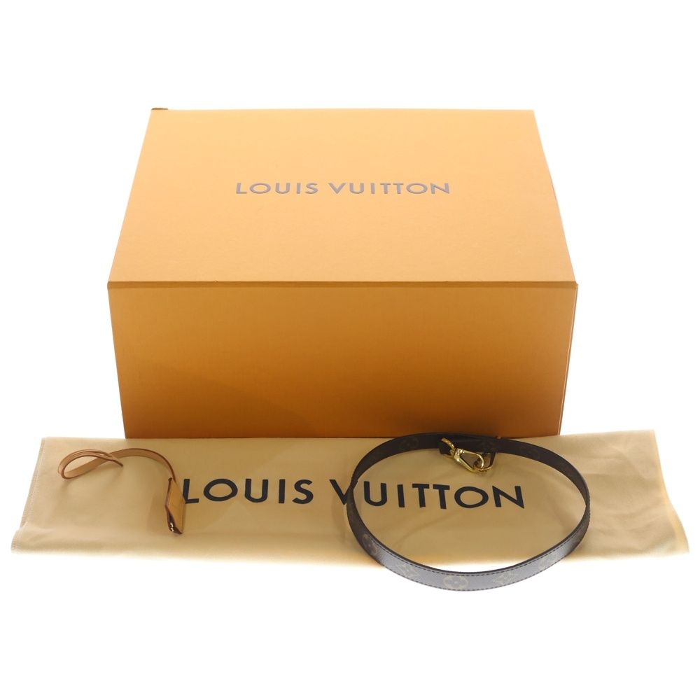Louis Vuitton Monogram Montaigne MM 2-Way Shoulder Bag Brown Leather Gold