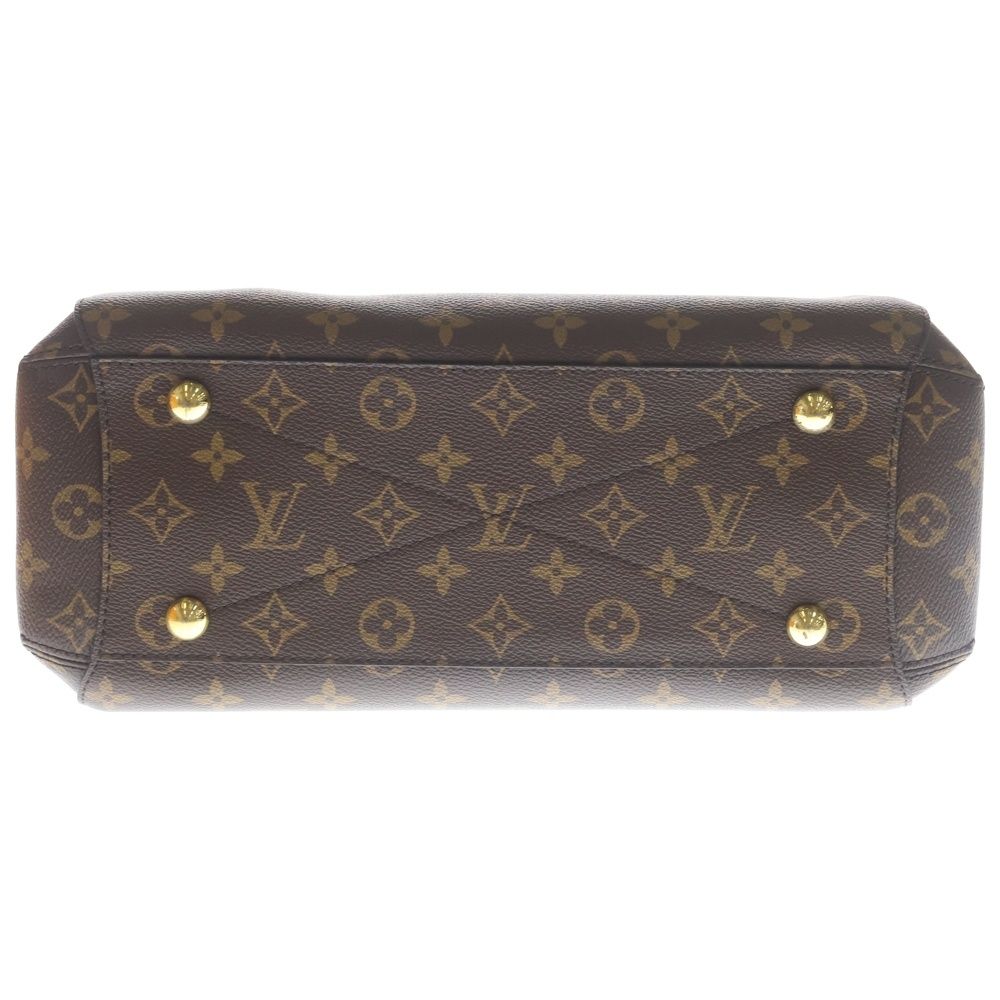 Louis Vuitton Monogram Montaigne MM 2-Way Shoulder Bag Brown Leather Gold
