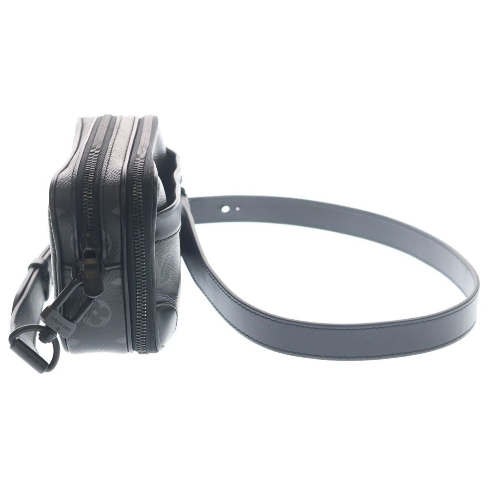 Louis Vuitton Monogram Eclipse Wearable Wallet Mini Shoulder Bag Black Leather
