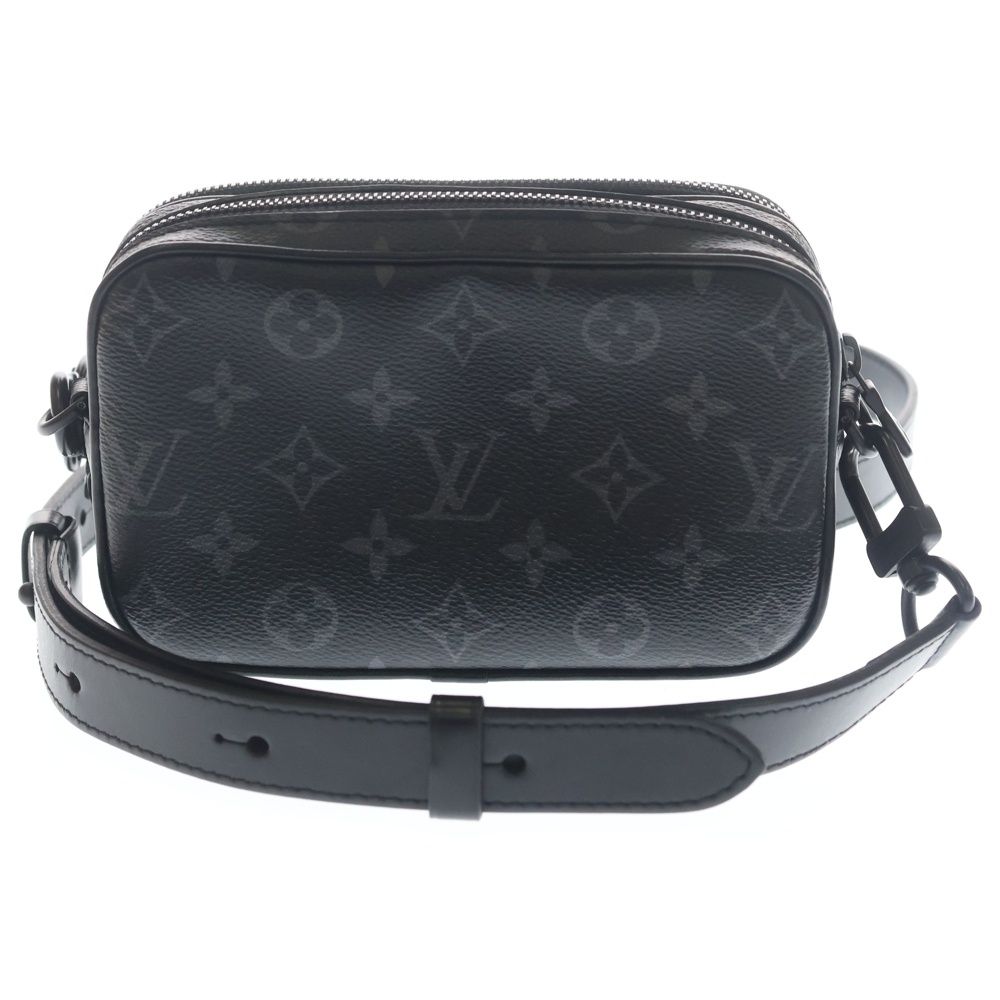 Louis Vuitton Monogram Eclipse Wearable Wallet Mini Shoulder Bag Black Leather