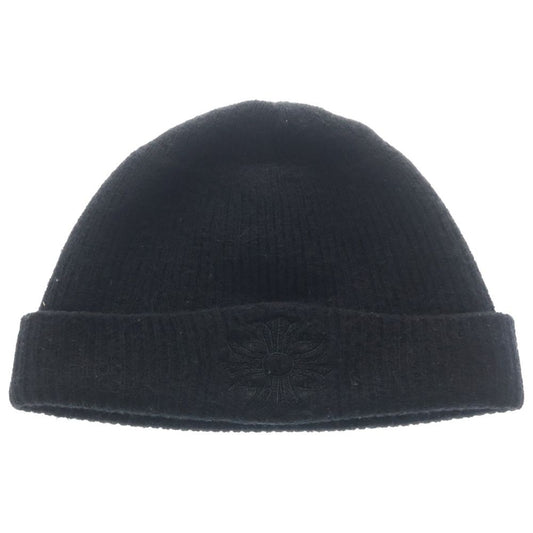 Chrome Hearts Wool Watch Cap CH Plus Embroidery Cap Knit Hat Black