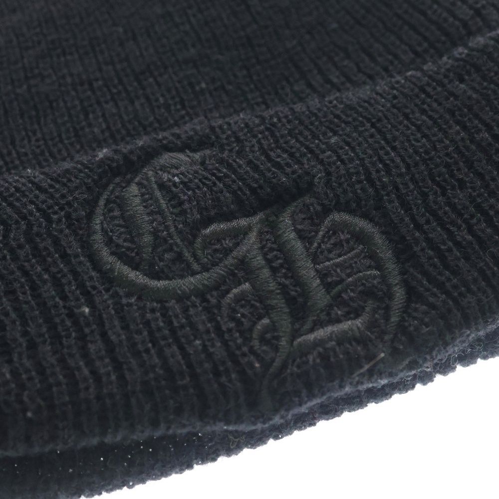 Chrome Hearts CH Logo Embroidery Beanie Knit Hat Black