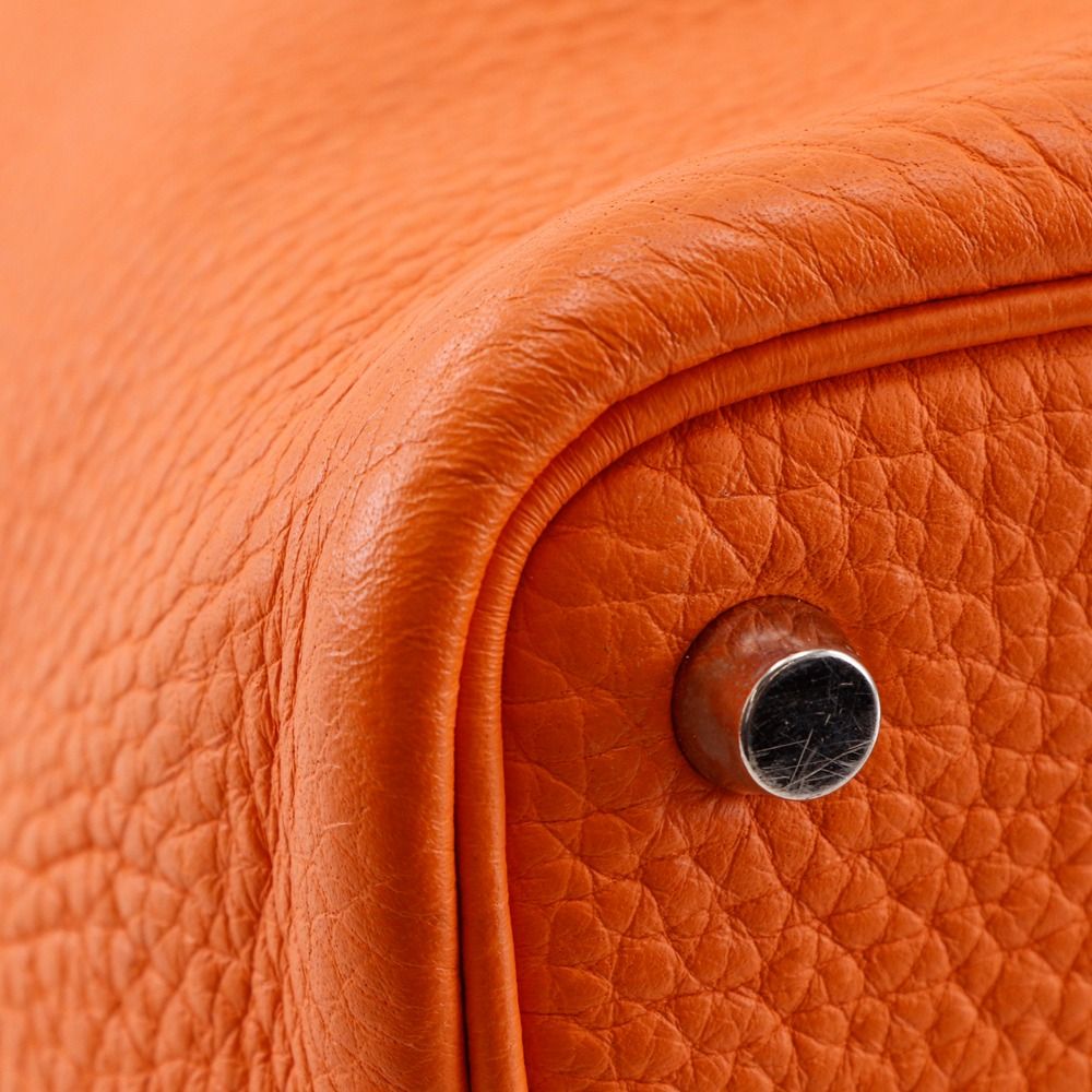 Hermes Picotin PM Taurillon Clemence Orange Handbag