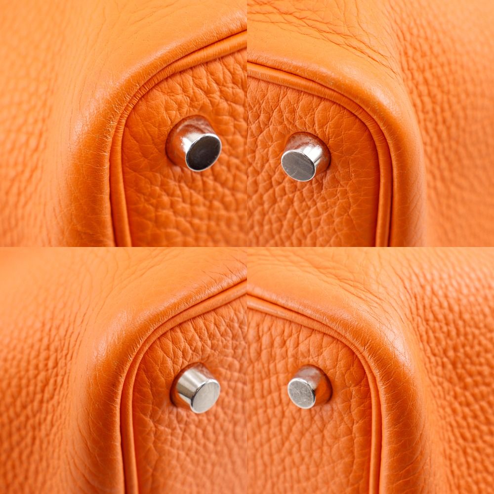 Hermes Picotin PM Taurillon Clemence Orange Handbag