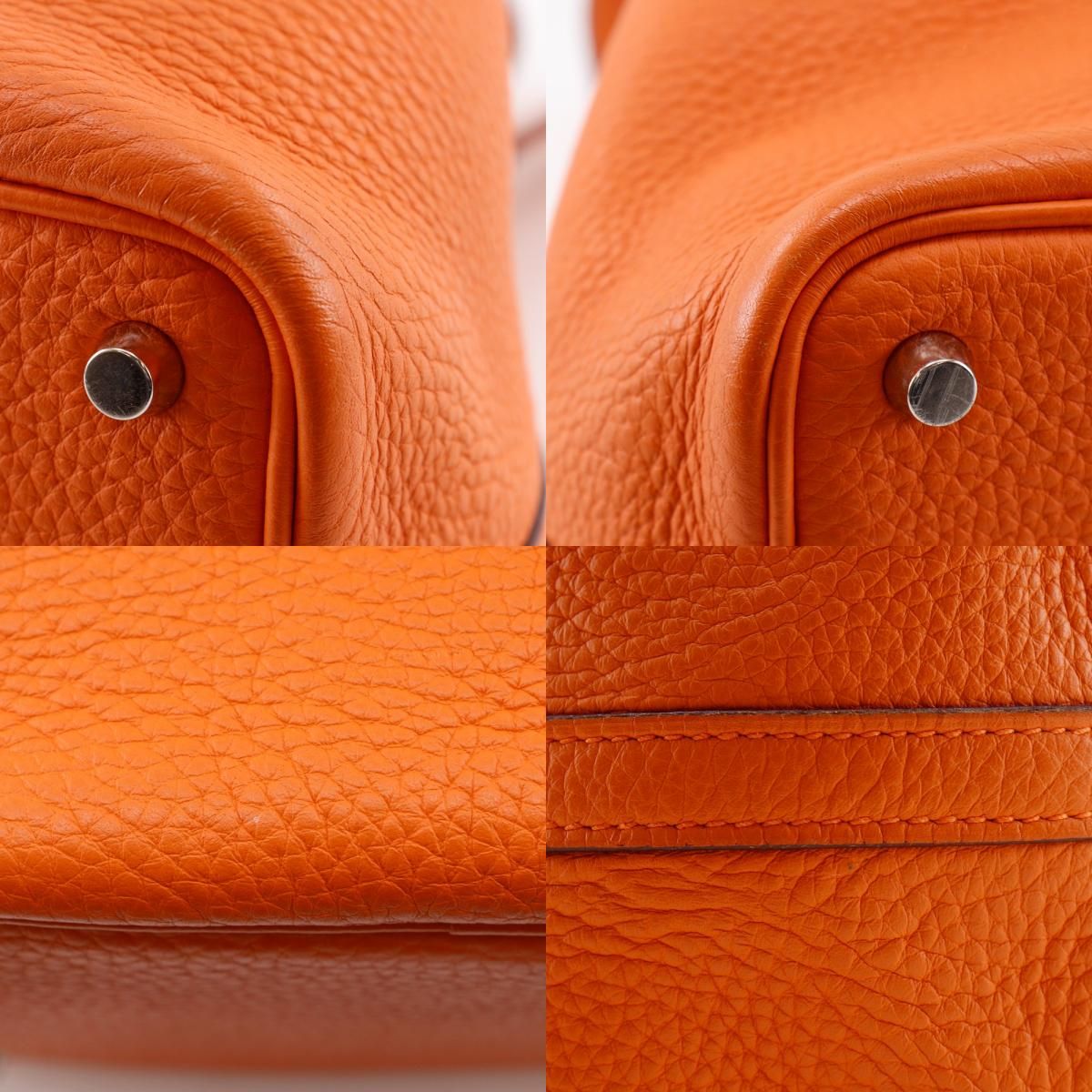 Hermes Picotin PM Taurillon Clemence Orange Handbag