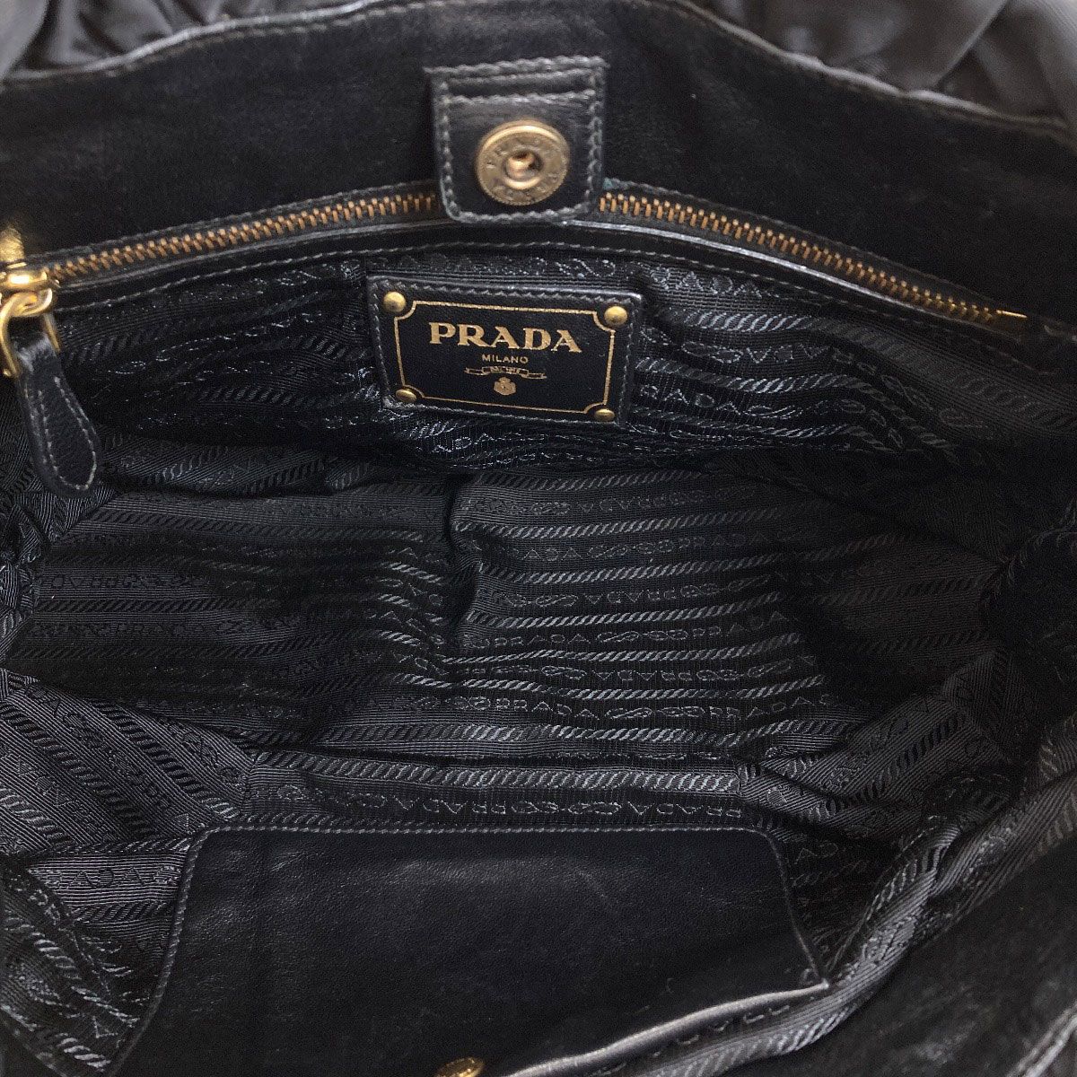 Prada Logo Tote Nylon