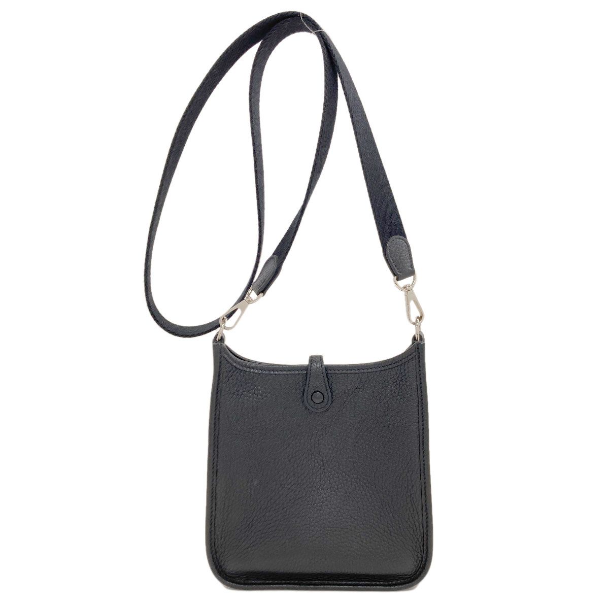 Hermes Evelyne TPM Silver Shoulder Bag Taurillon