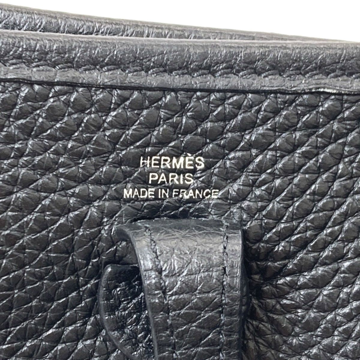 Hermes Evelyne TPM Silver Shoulder Bag Taurillon